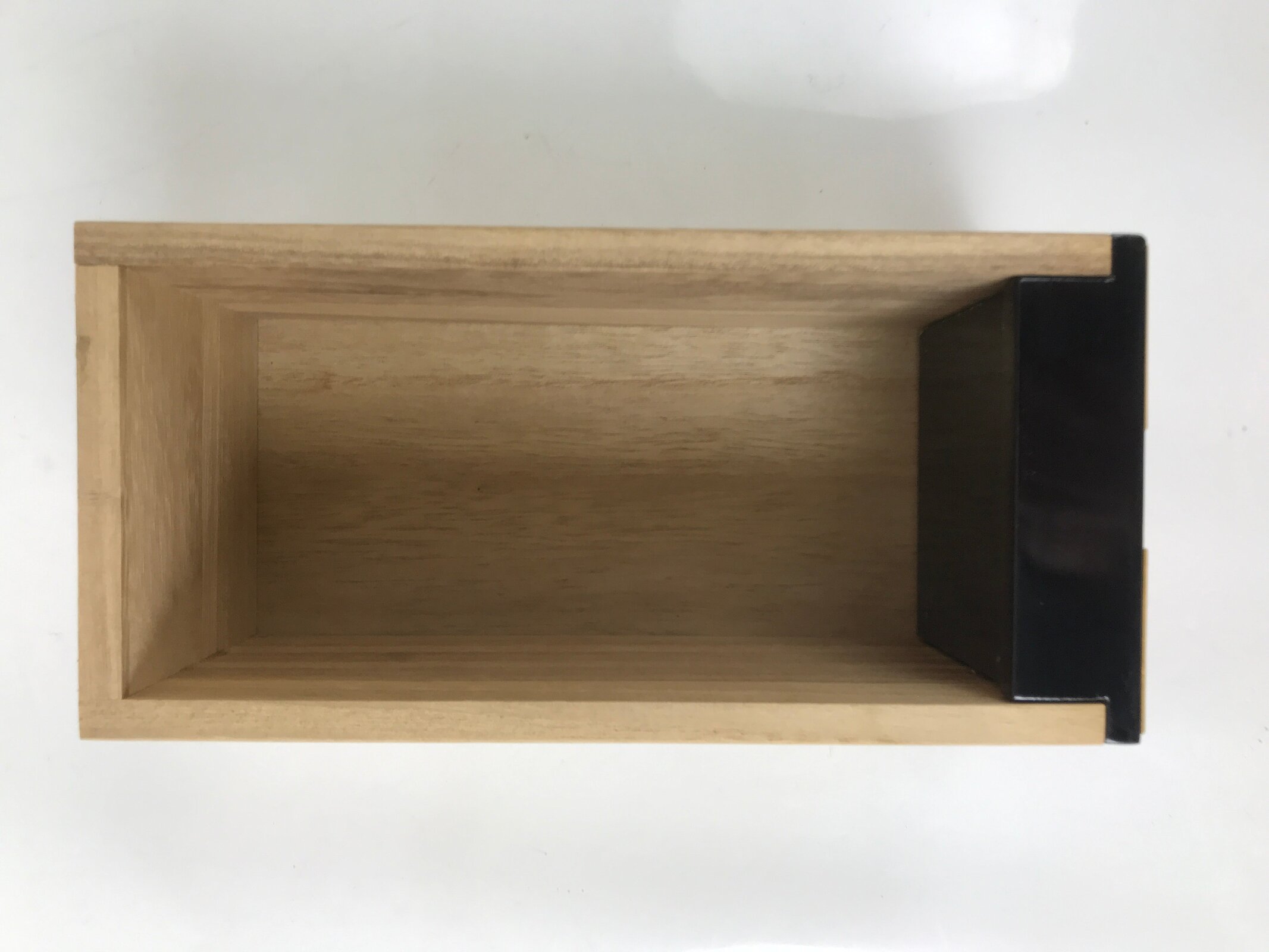 Japanese Buddhist Altar Lacquered Drawer Vtg Gold Makie Kikyo Bellflower BA574