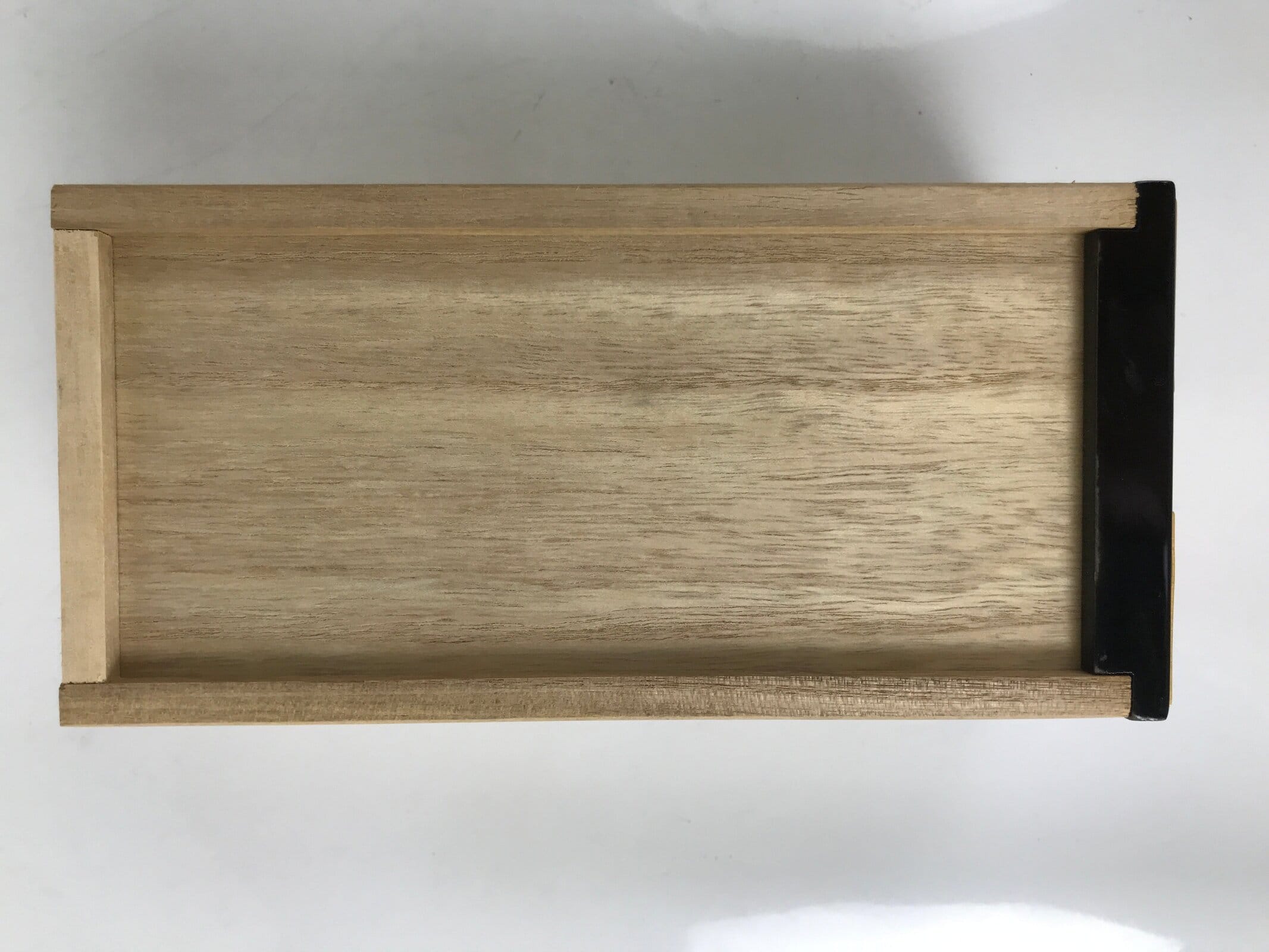 Japanese Buddhist Altar Lacquered Drawer Vtg Gold Makie Kikyo Bellflower BA574