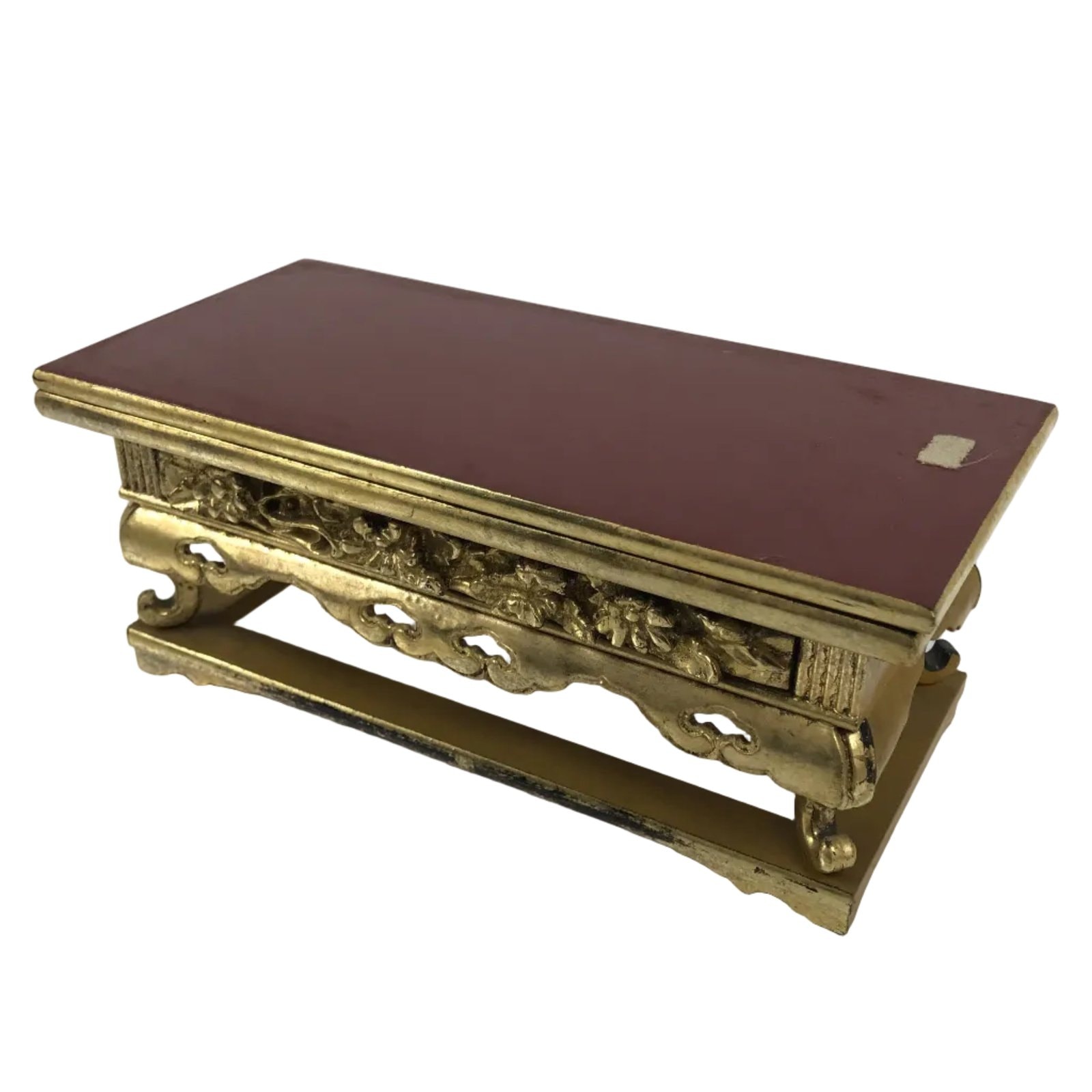 Japanese Buddhist Altar Lacquered Wood Offering Table Vtg Uwajoku Maejoku BA862