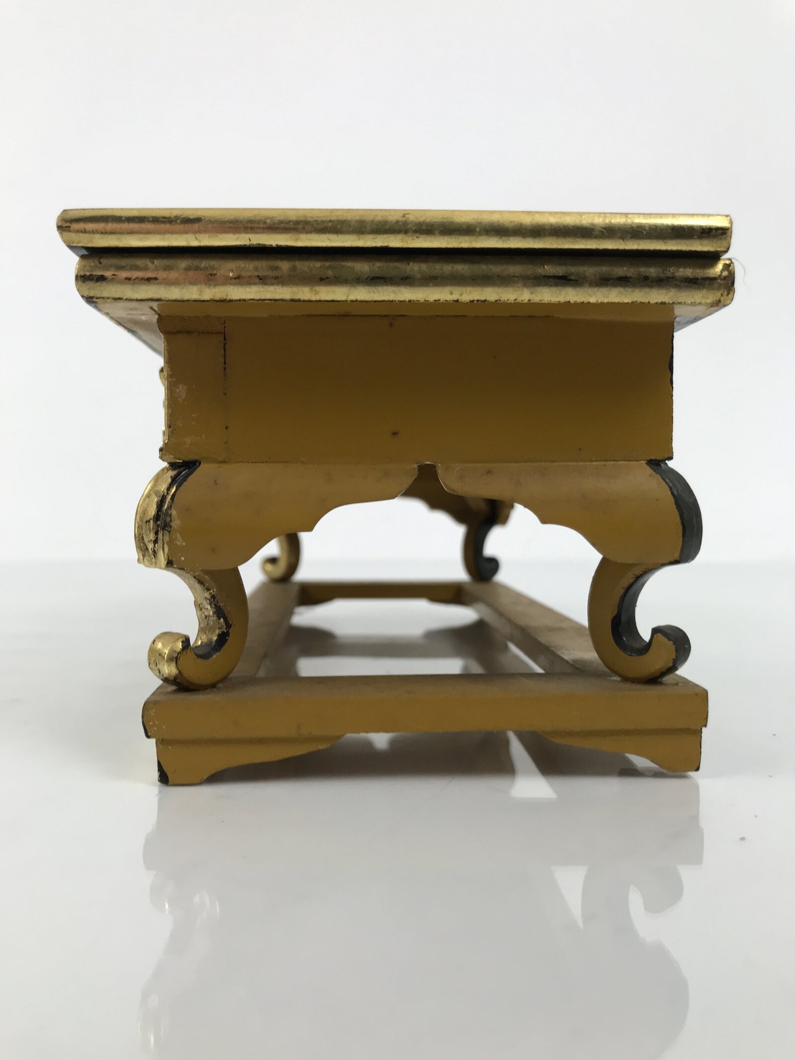 Japanese Buddhist Altar Lacquered Wood Offering Table Vtg Uwajoku Maejoku BA862