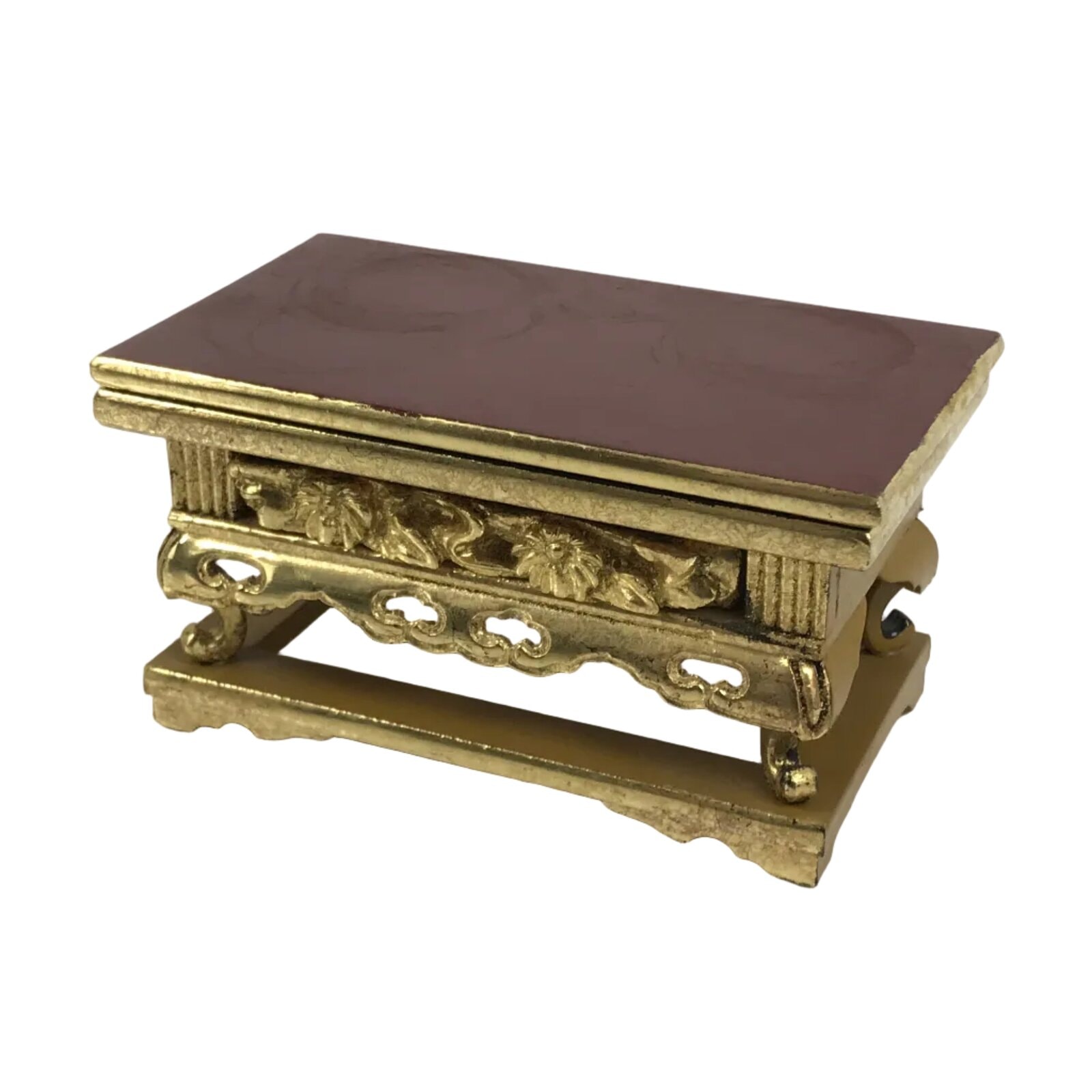 Japanese Buddhist Altar Lacquered Wood Offering Table Vtg Uwajoku Maejoku BA865