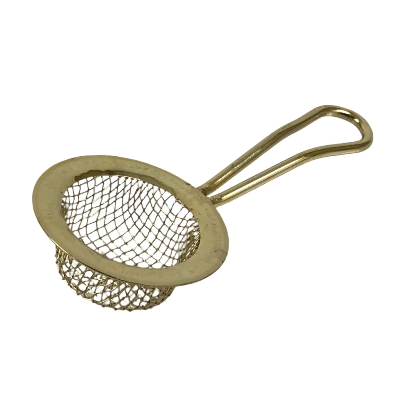 Japanese Buddhist Altar Metal Incense Ash Sifter Vtg Haikoshi Furui Gold BA679