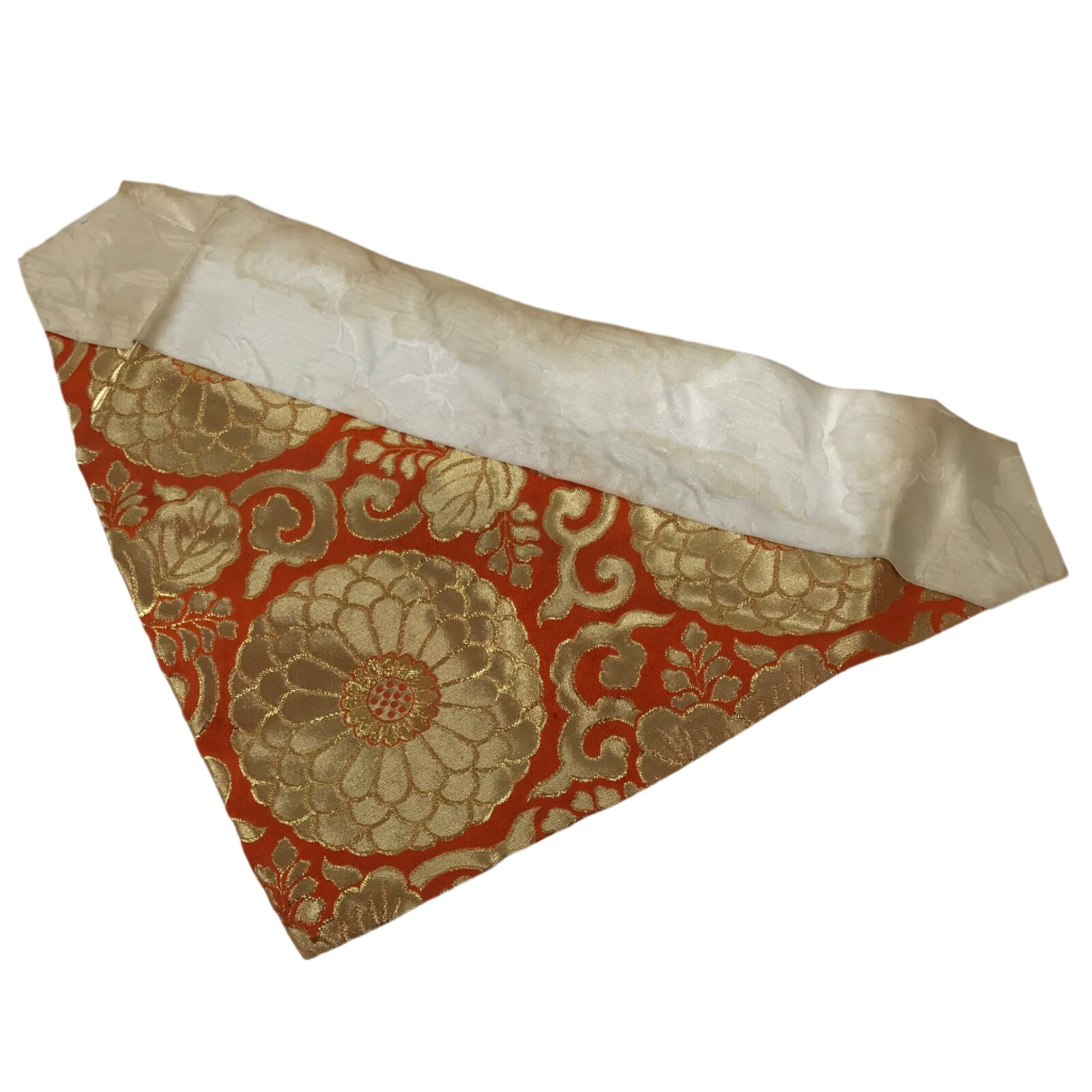 Japanese Buddhist Altar Silk Table Cloth Uchishiki Chrysanthemum Kiku Gold UC29