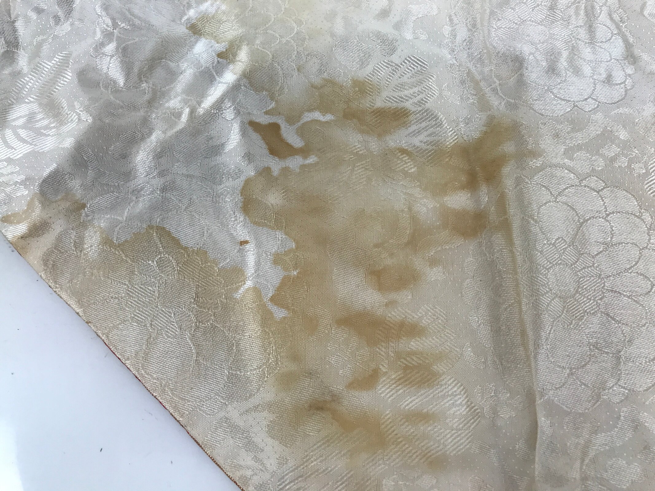 Japanese Buddhist Altar Silk Table Cloth Uchishiki Peony Mandala Embroidery UC33