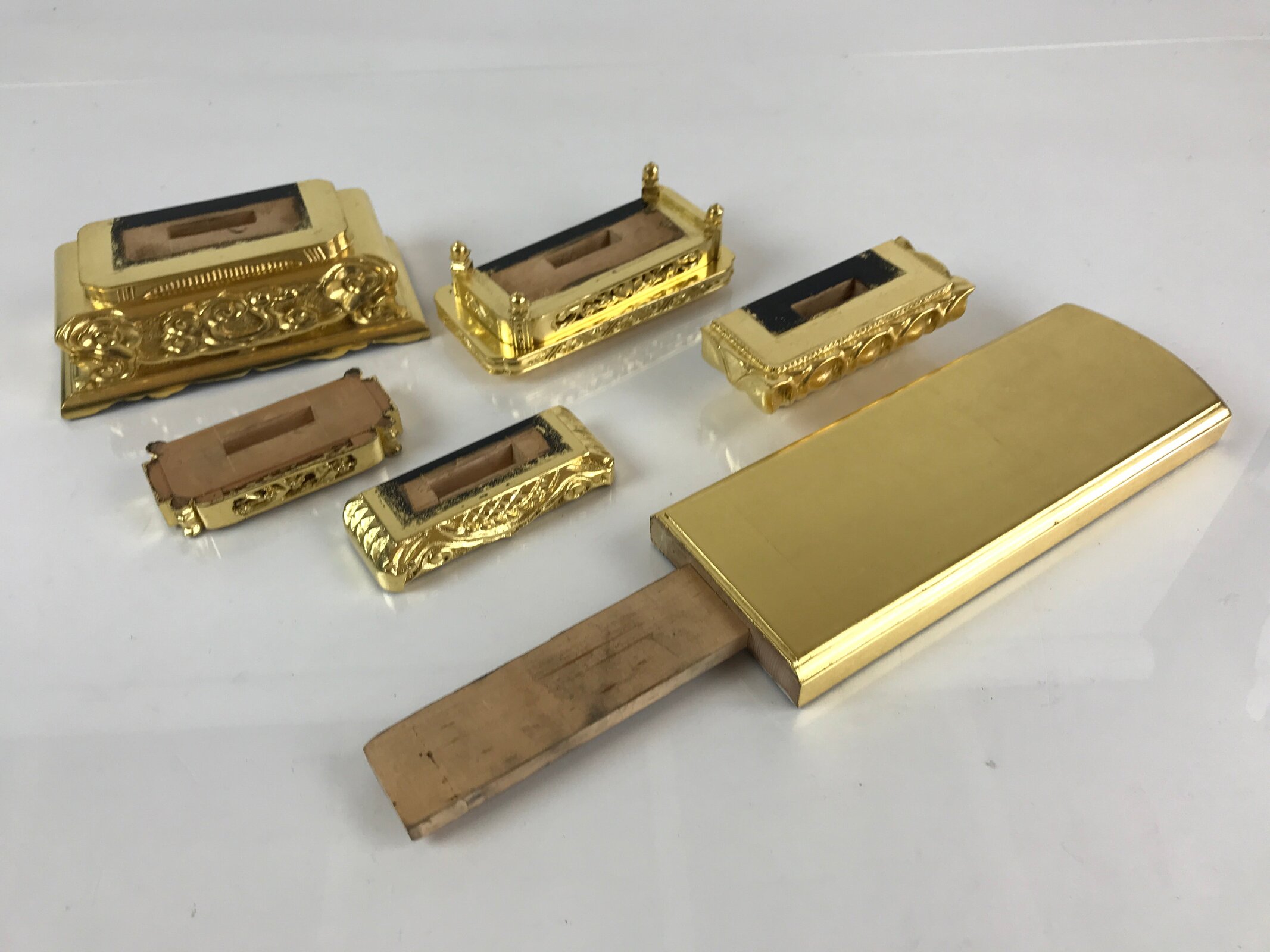 Japanese Buddhist Altar Spiritual Tablet Vtg Wood Unused Blank Ihai BU746