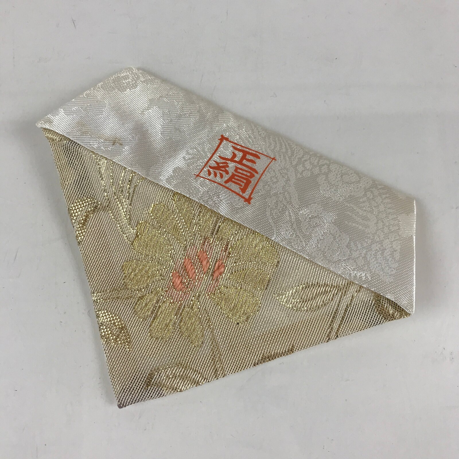 Japanese Buddhist Altar Table Cloth 15cm Uchishiki Triangle Vtg Uwajoku BU787