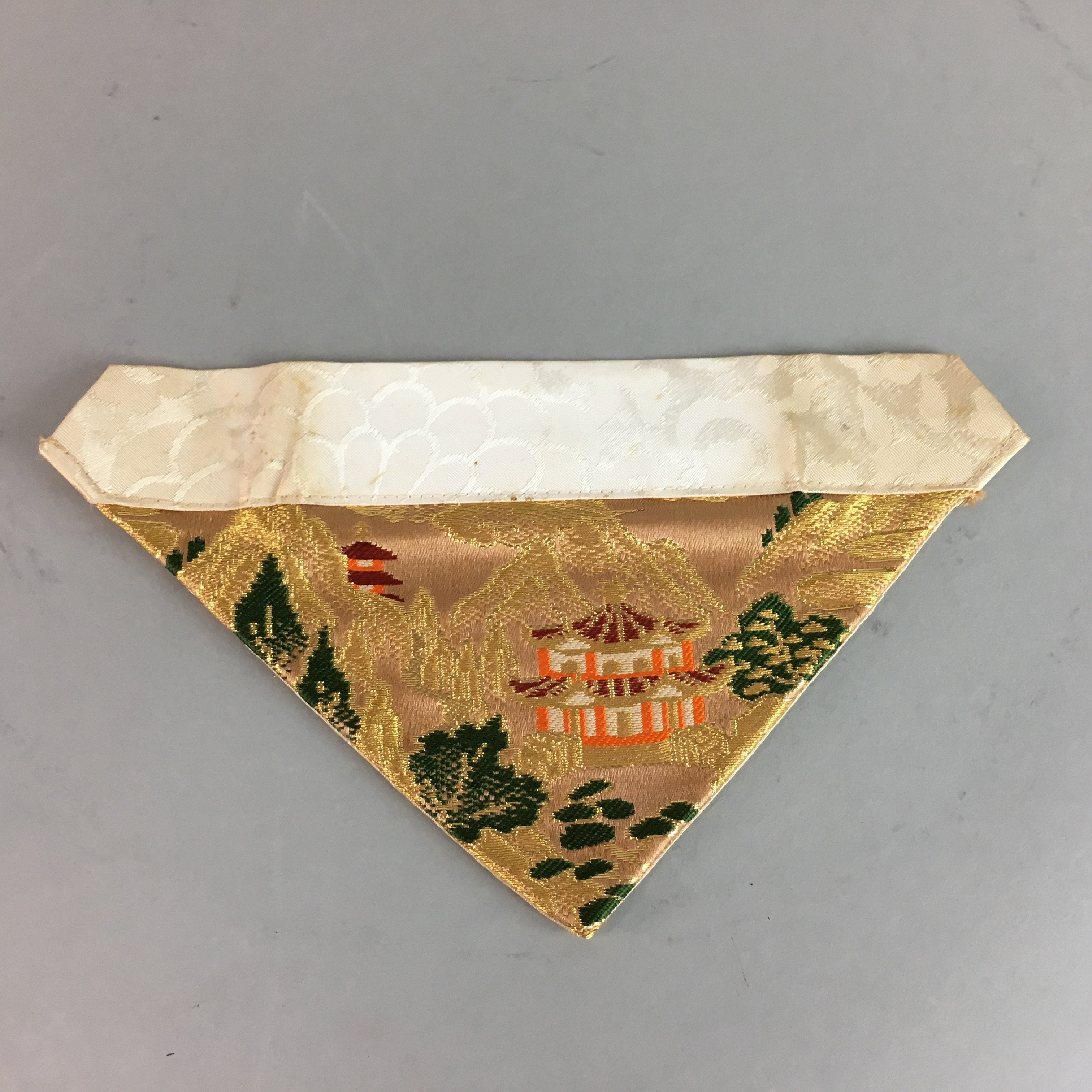 Japanese Buddhist Altar Table Cloth 24.5cm Uchishiki Gold Temple Kyozukue B775