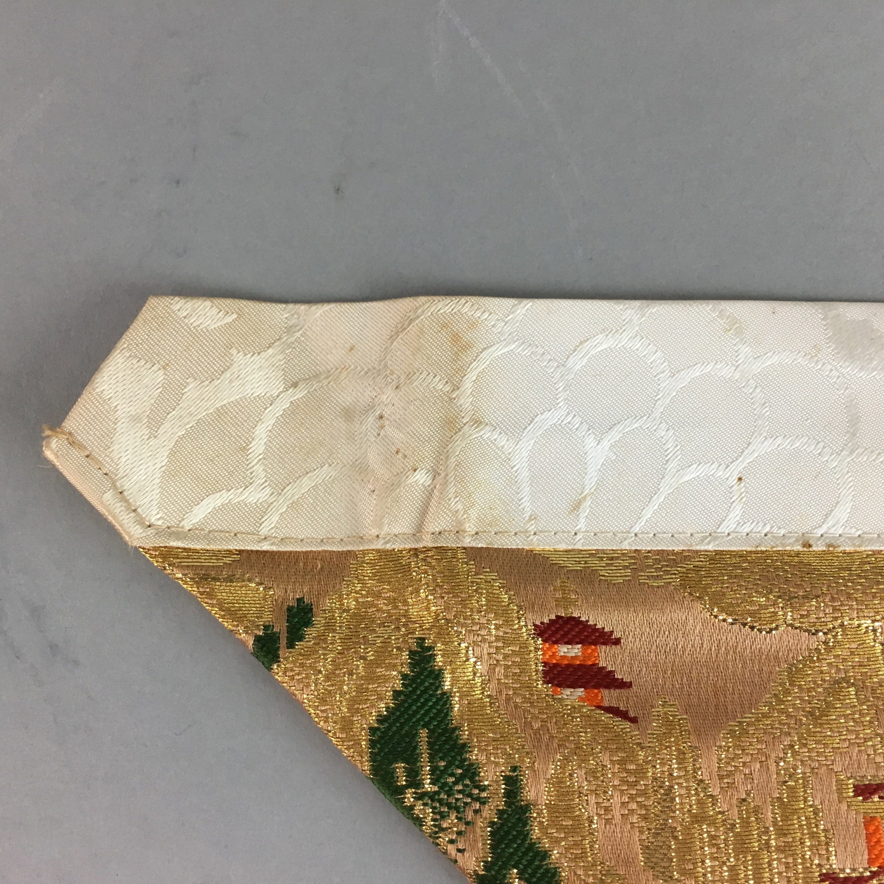 Japanese Buddhist Altar Table Cloth 24.5cm Uchishiki Gold Temple Kyozukue B775