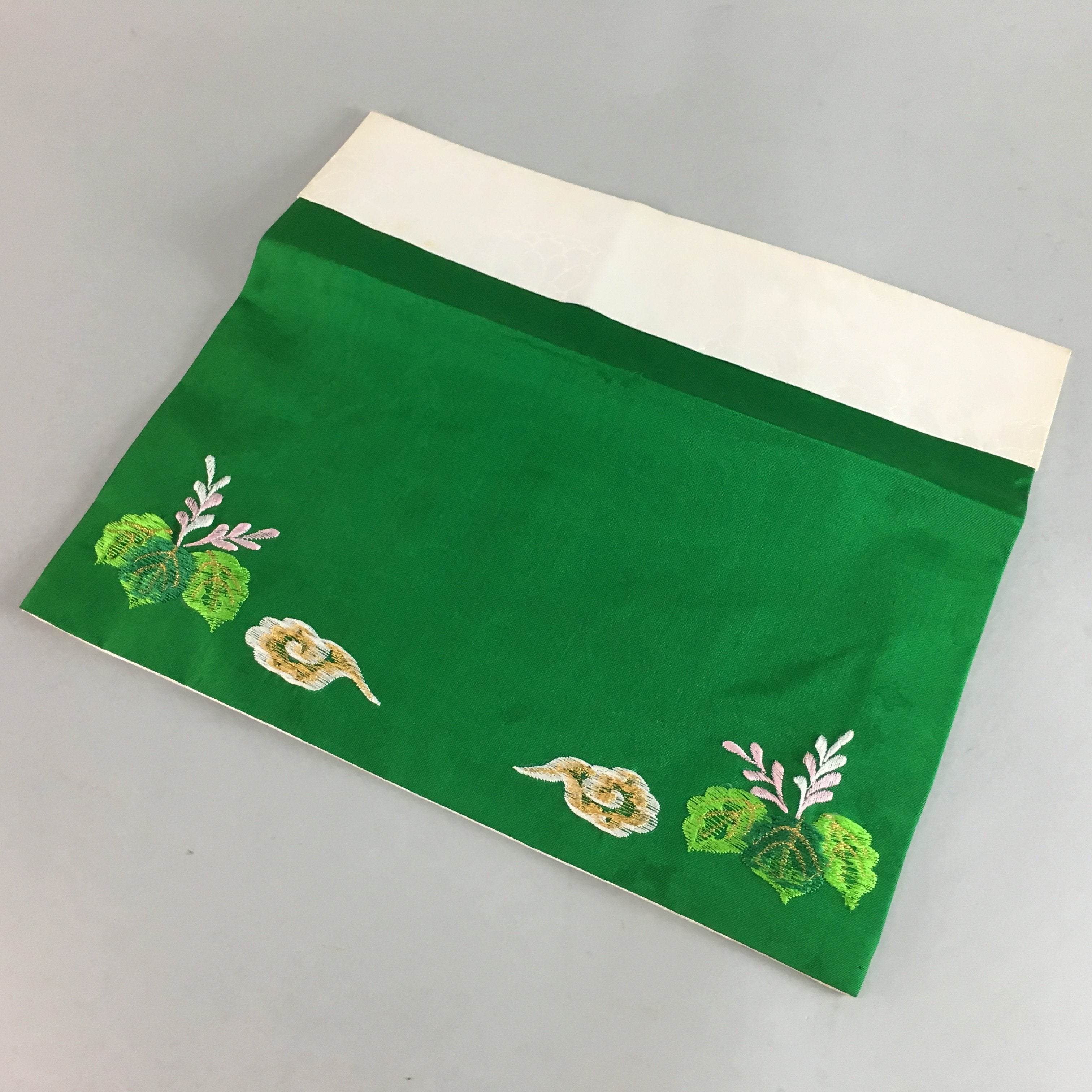 Japanese Buddhist Altar Table Cloth 31cm Uchishiki Rectangle Green Kyozukue B807