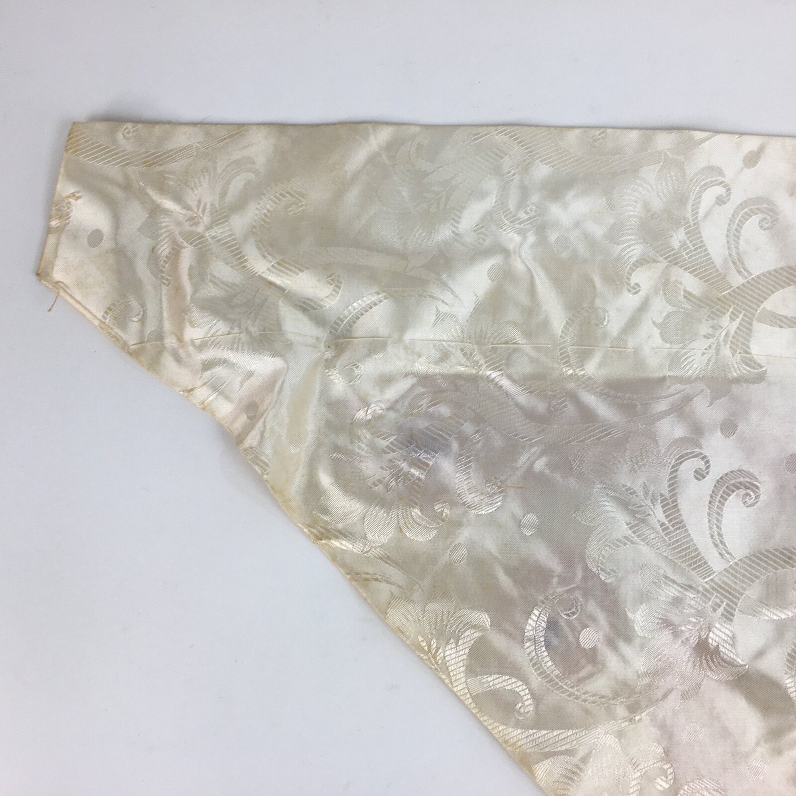 Japanese Buddhist Altar Table Cloth Vtg 66cm Uchishiki Peacock Kyozukue BU465