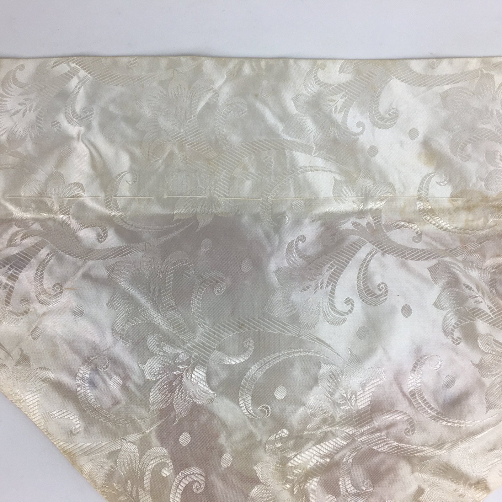 Japanese Buddhist Altar Table Cloth Vtg 66cm Uchishiki Peacock Kyozukue BU465