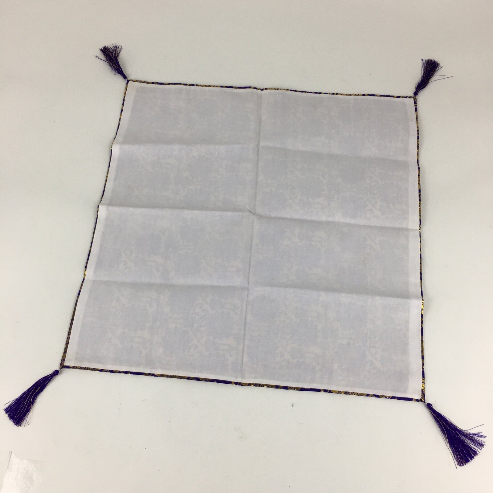 Japanese Buddhist Altar Table Cloth Vtg Uchishiki Square Saidan Gold Flower BU626