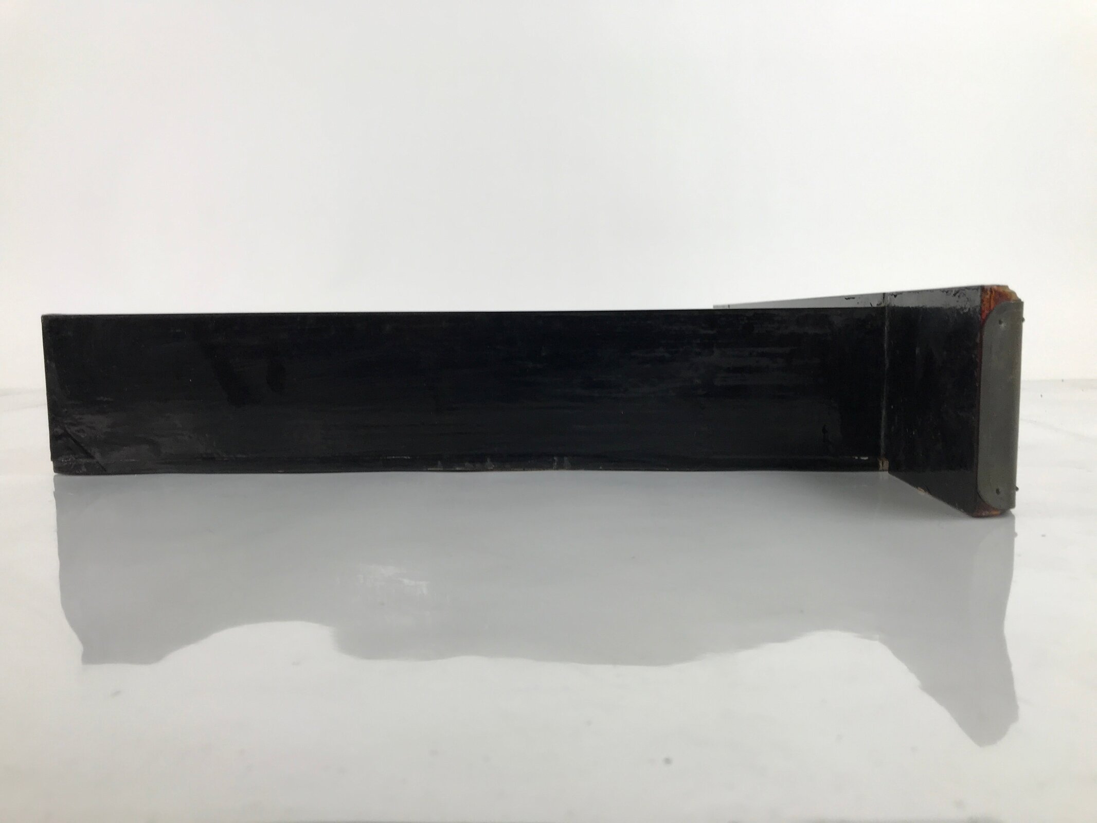 Japanese Buddhist Altar Wood Lacquered Drawer Tray Vtg Brown Black Bronze BA306