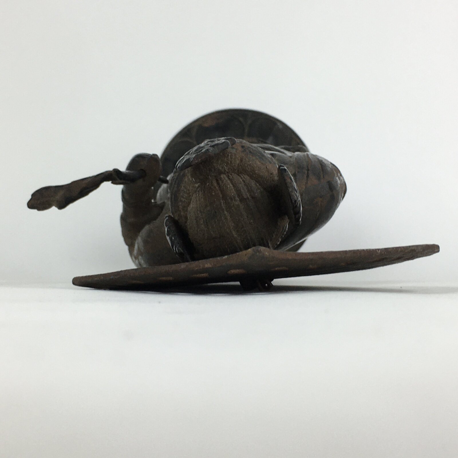 Japanese Buddhist Art Kannon Bosatsu Iron Statue Vtg Tetsu BD804