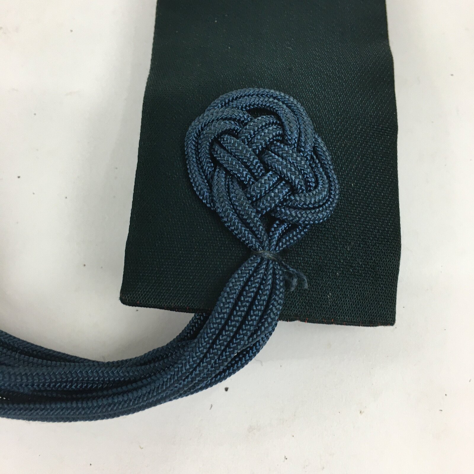 Japanese Buddhist Costume Kesa Vtg Sash Surplice Red Family Crest Temple BU593