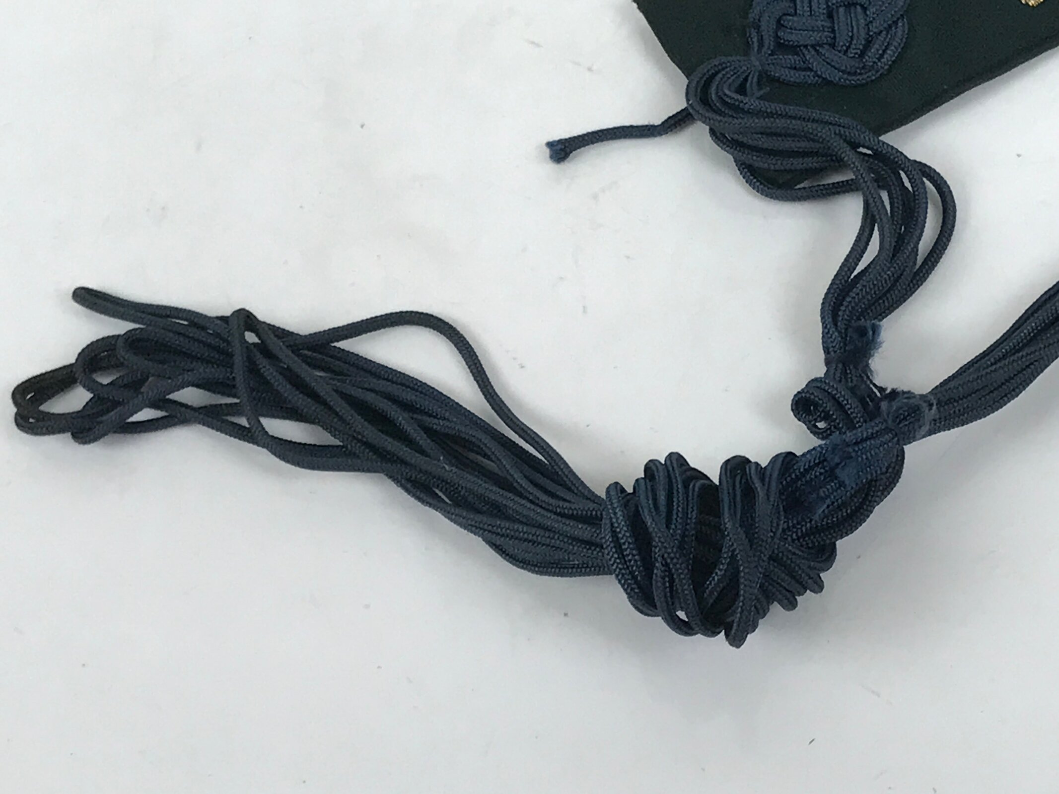 Japanese Buddhist Costume Surplice Sash Vtg Wagesa Hangesa Green Gold BA699