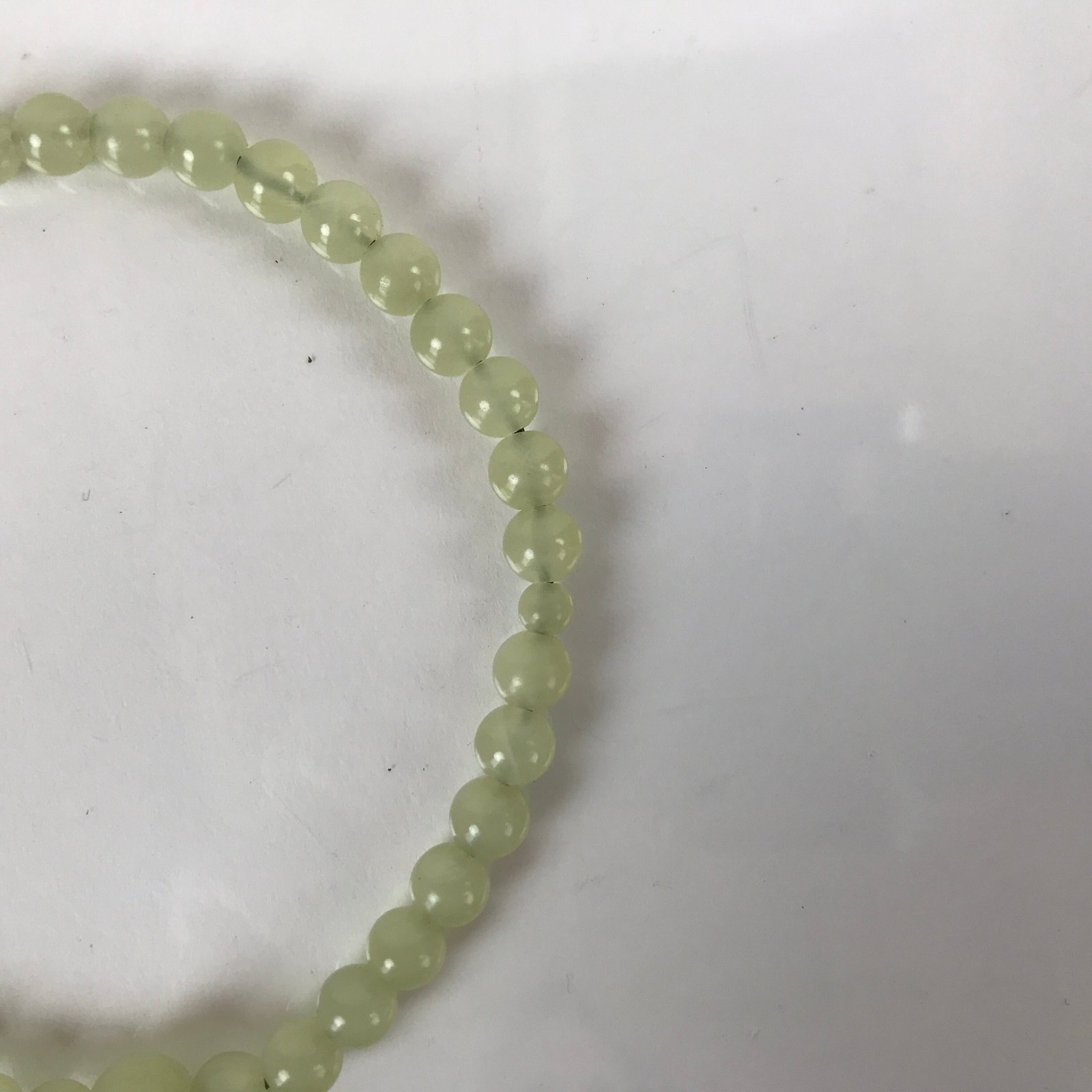 Japanese Buddhist Juzu Prayer Bracelet Vtg Rosary Agate Stone Green Tassel JZ148