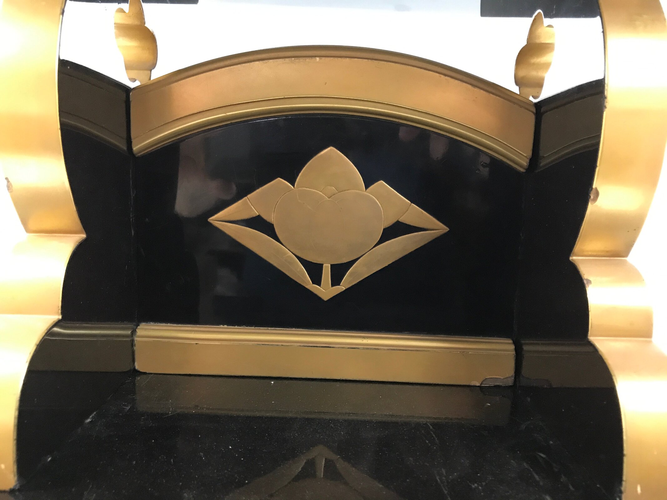 Japanese Buddhist Lacquered Hedai Shokendai Sutra Book Reading Stand Makie BA721