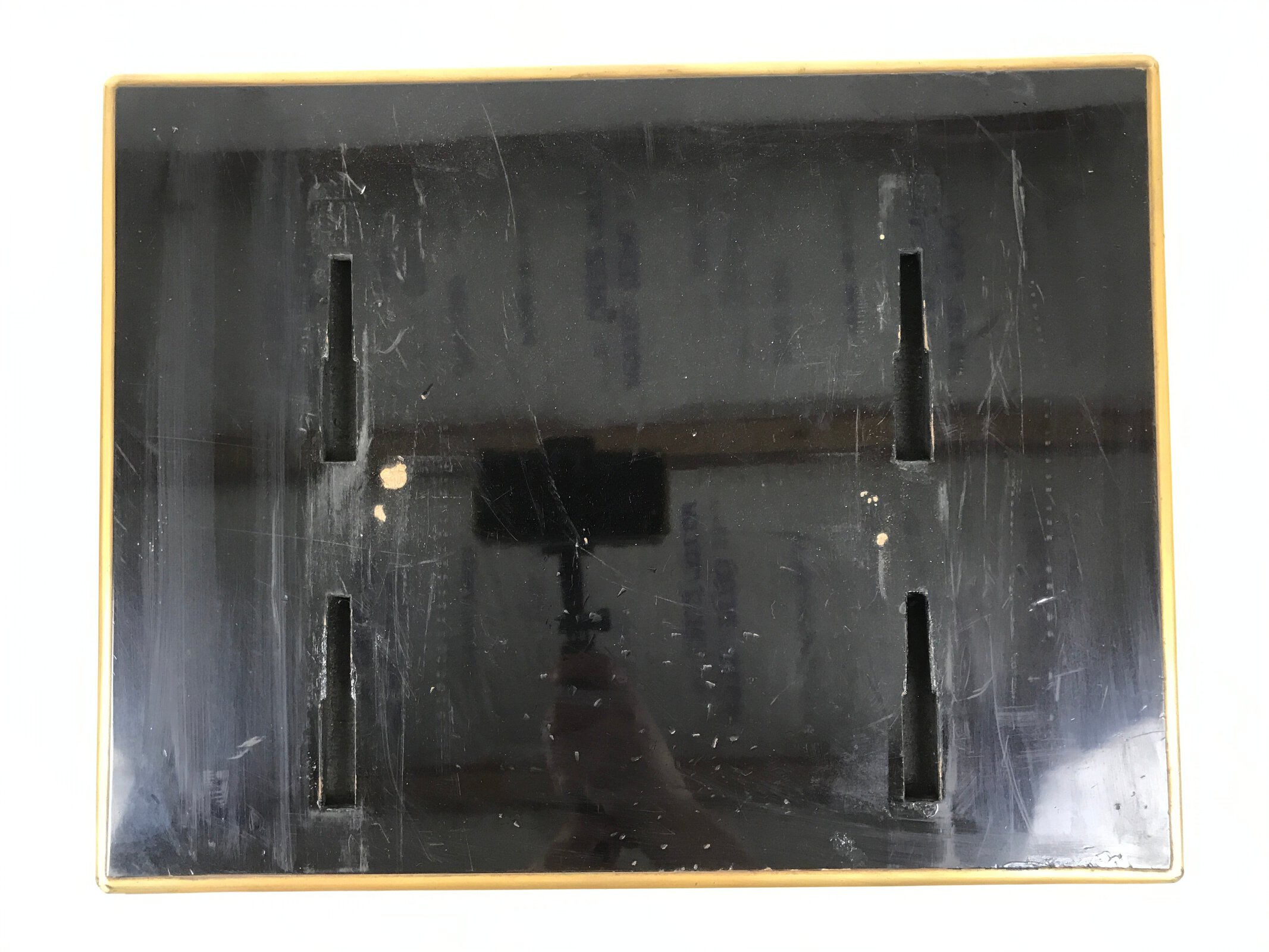 Japanese Buddhist Lacquered Hedai Shokendai Sutra Book Reading Stand Makie BA721