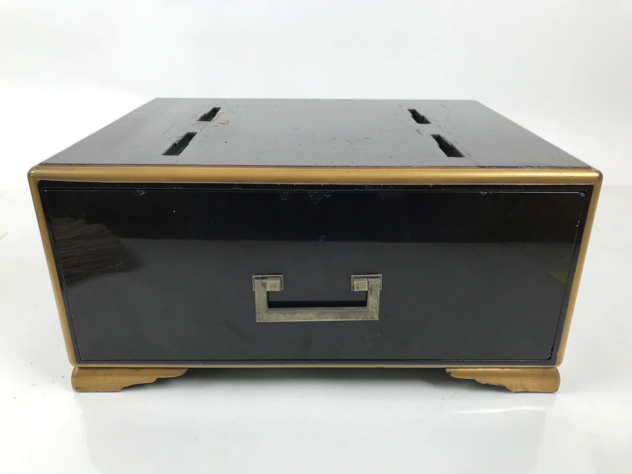 Japanese Buddhist Lacquered Hedai Shokendai Sutra Book Reading Stand Makie BA721