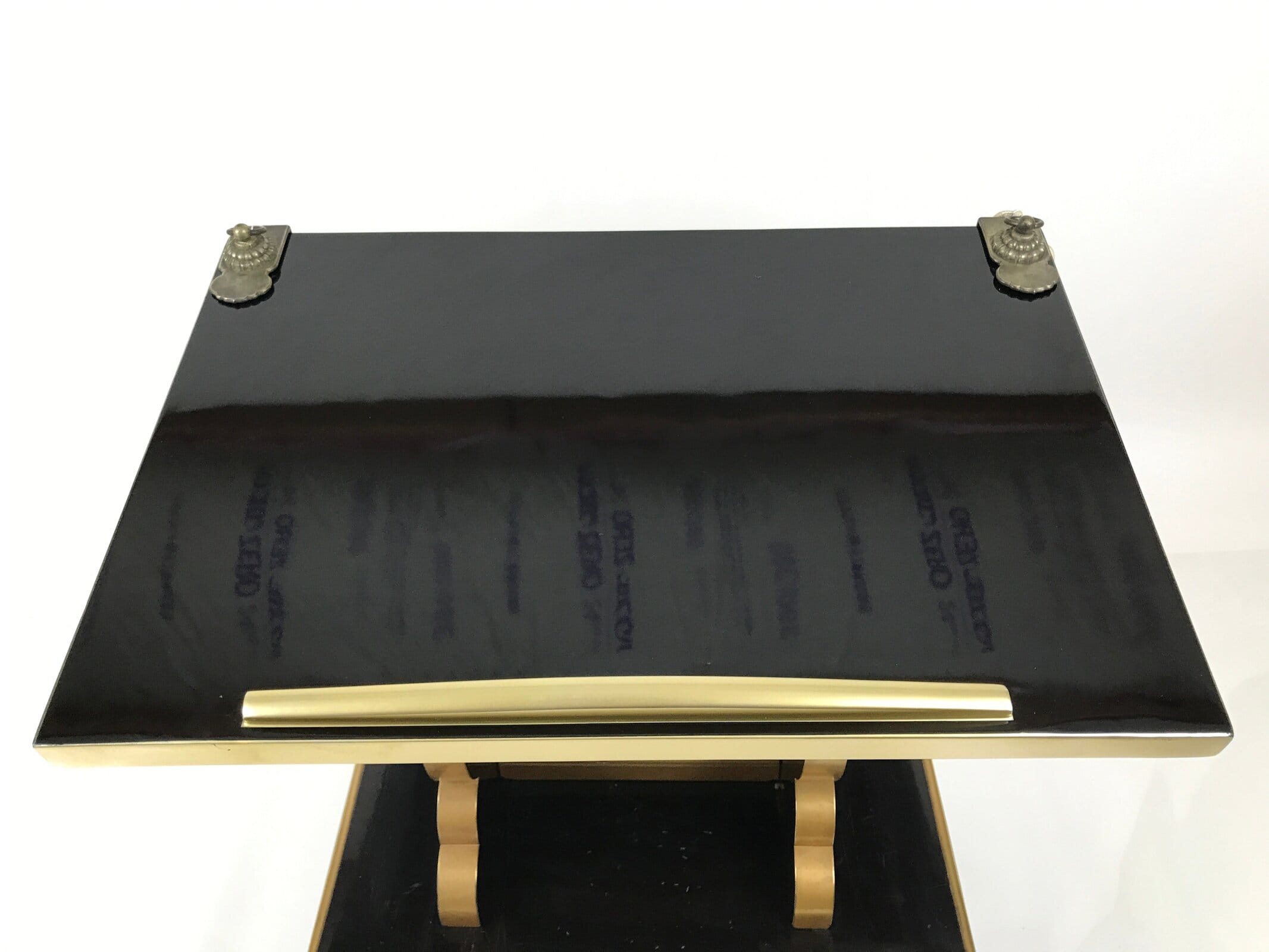 Japanese Buddhist Lacquered Hedai Shokendai Sutra Book Reading Stand Makie BA721