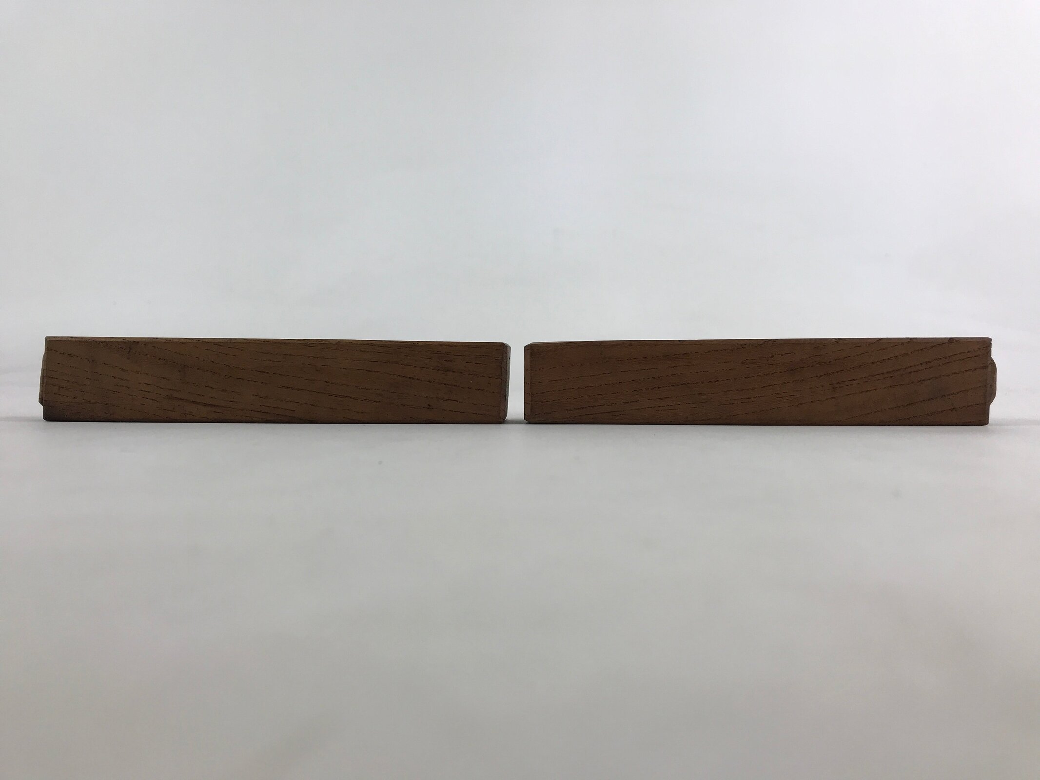 Japanese Buddhist Percussion Instrument Hyoushigi Ongi Vtg Wood Brown BA76