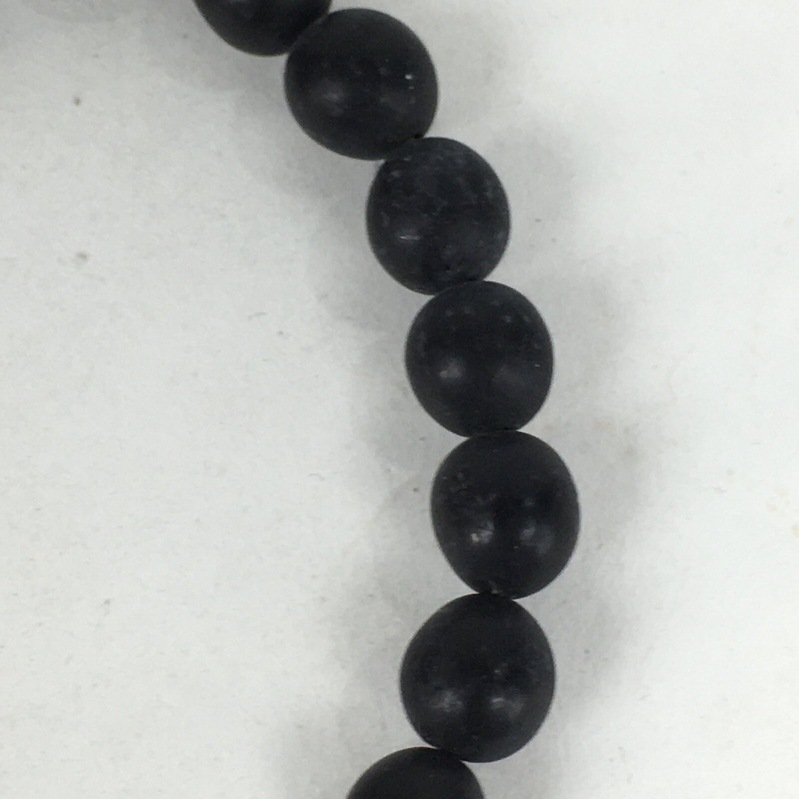 Japanese Buddhist Prayer Beads Vtg Black Beads Juzu Rosary Bracelet JZ79