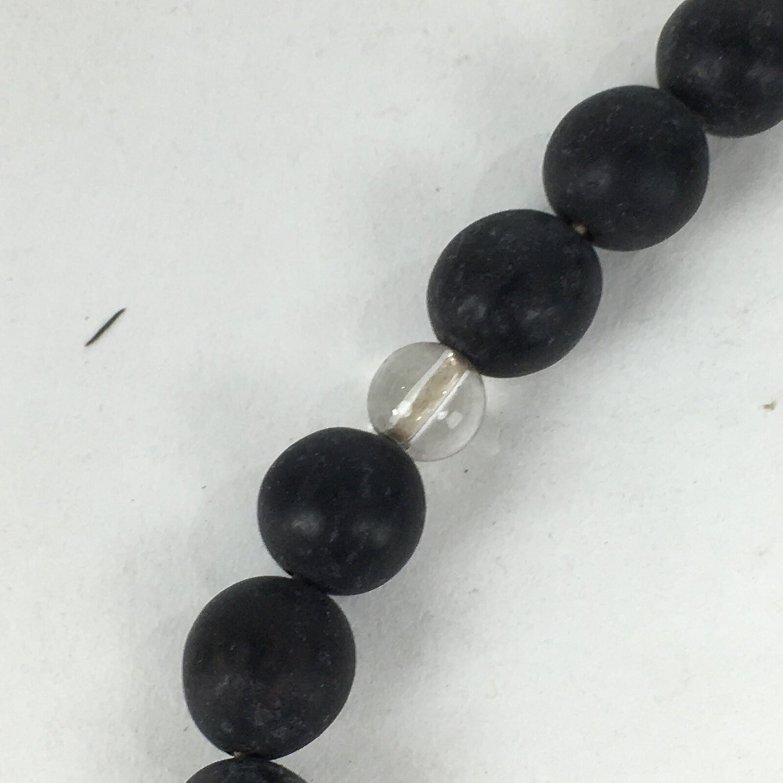 Japanese Buddhist Prayer Beads Vtg Black Beads Juzu Rosary Bracelet JZ79