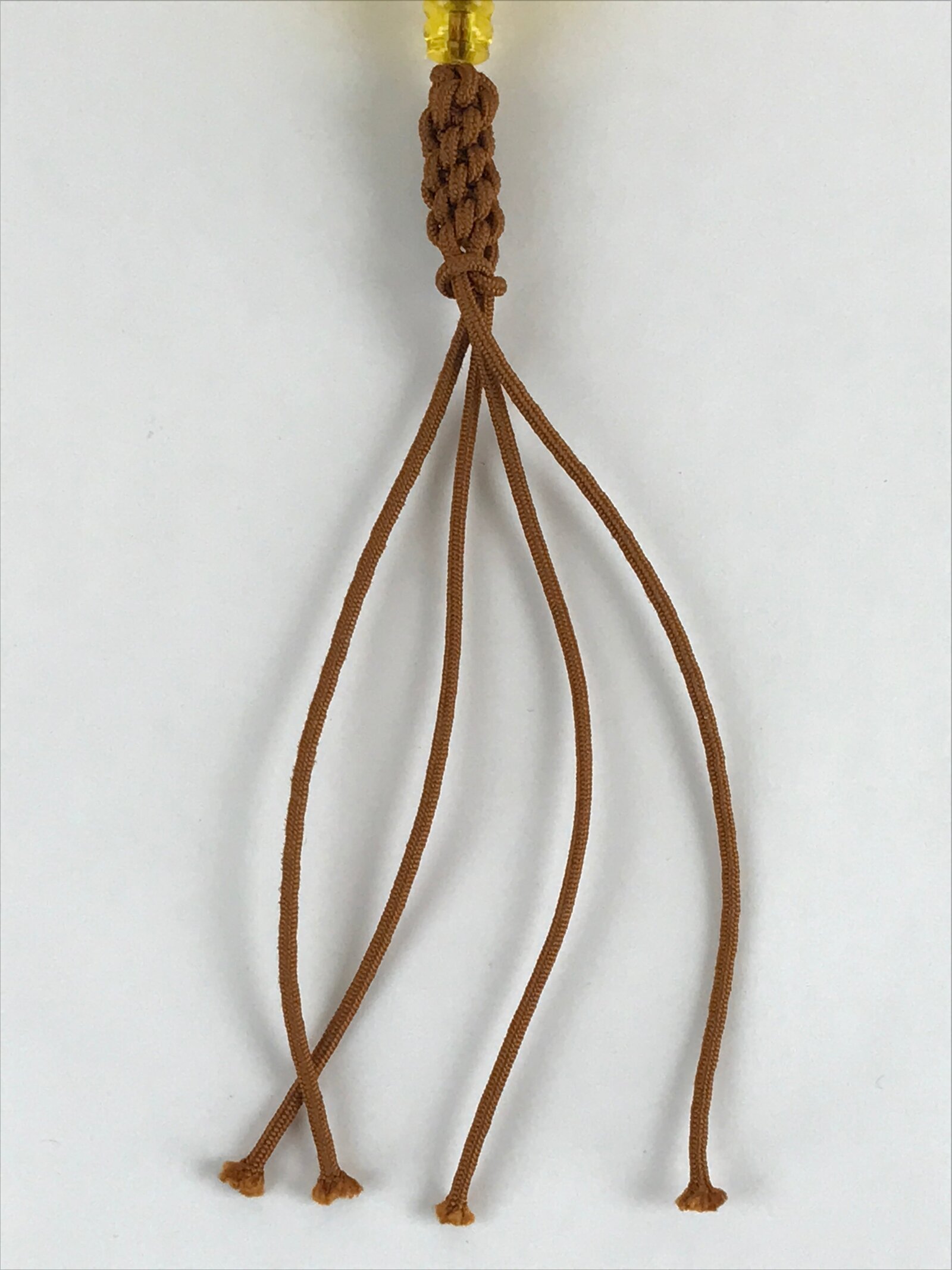 Japanese Buddhist Prayer Beads Worship Vtg Juzu Rosary Bracelet Yellowish Clear