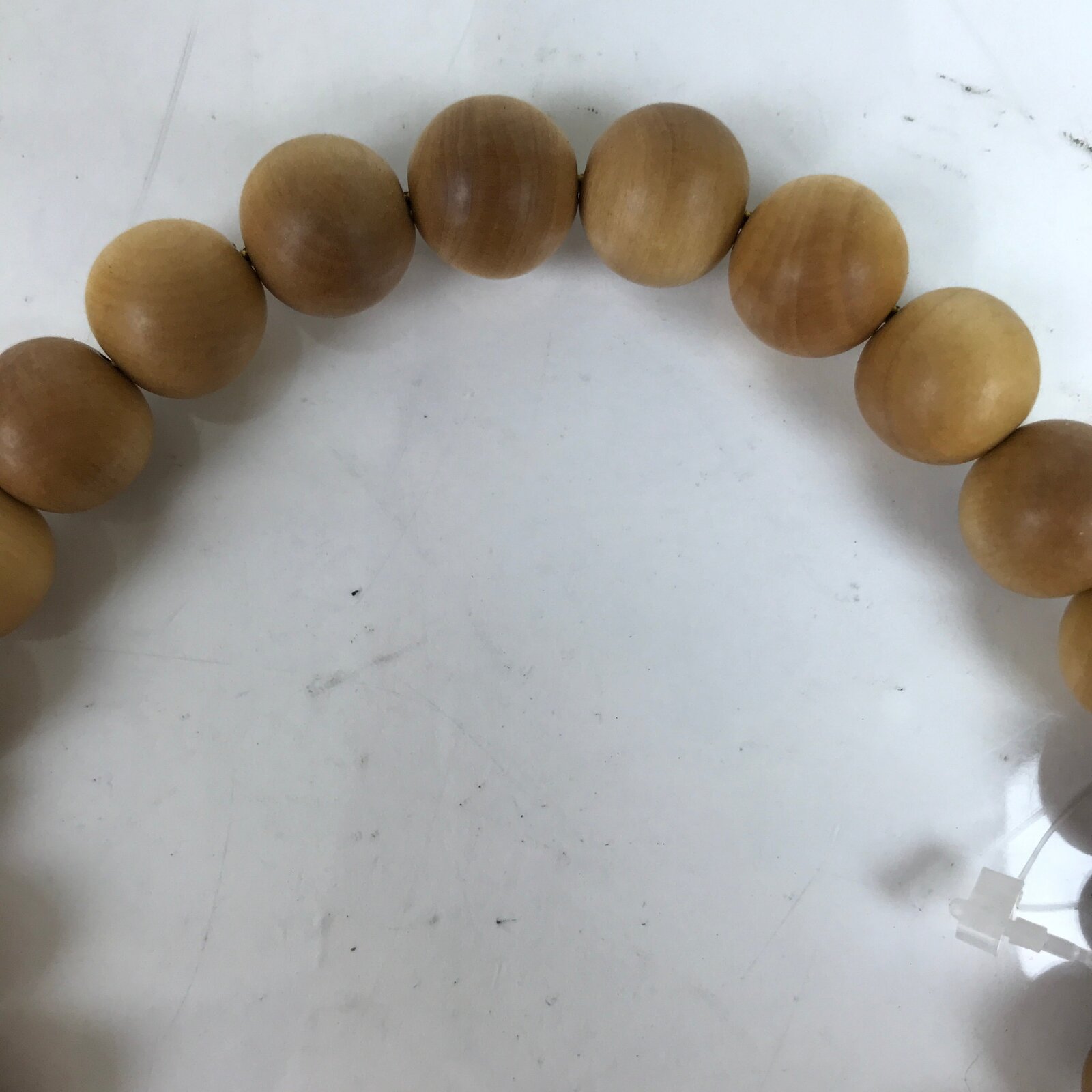 Japanese Buddhist Prayer Bracelet Kyonenju Beads Tsuge Wood Tiger Stone JZ160