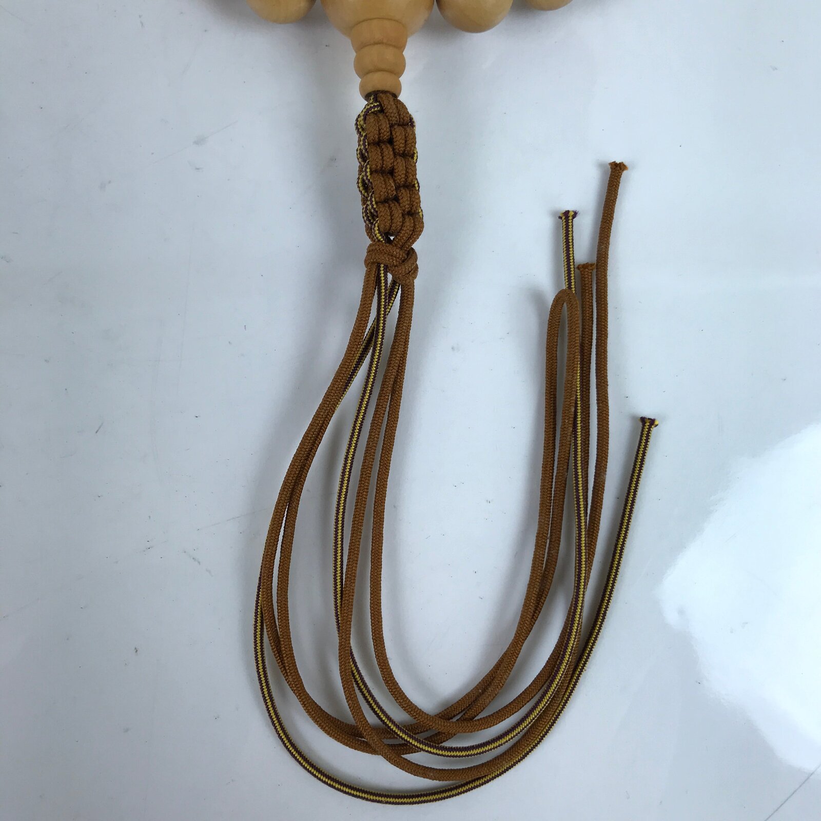 Japanese Buddhist Prayer Bracelet Kyonenju Beads Tsuge Wood Tiger Stone JZ160