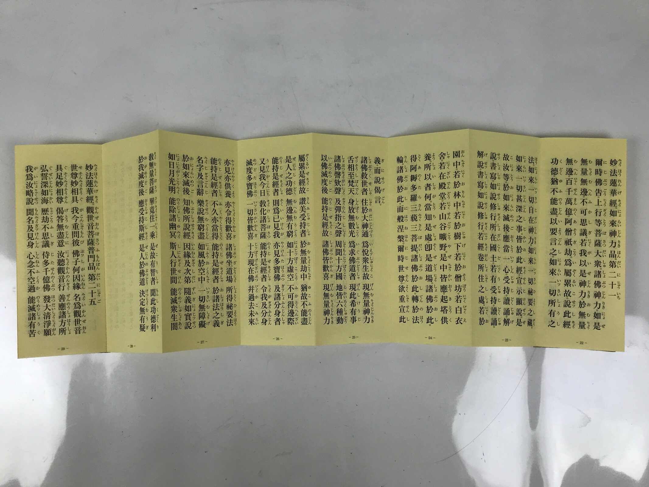 Japanese Buddhist Sutra Book Gongyoyoshu Nichiren Houonji Beige Boxed BA632