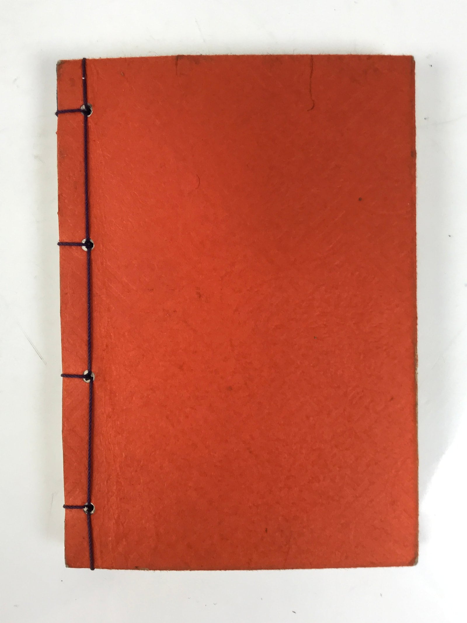 Japanese Buddhist Sutra Book Vtg Zaike Gongyoshu All Text C1980 Red Paper BA691