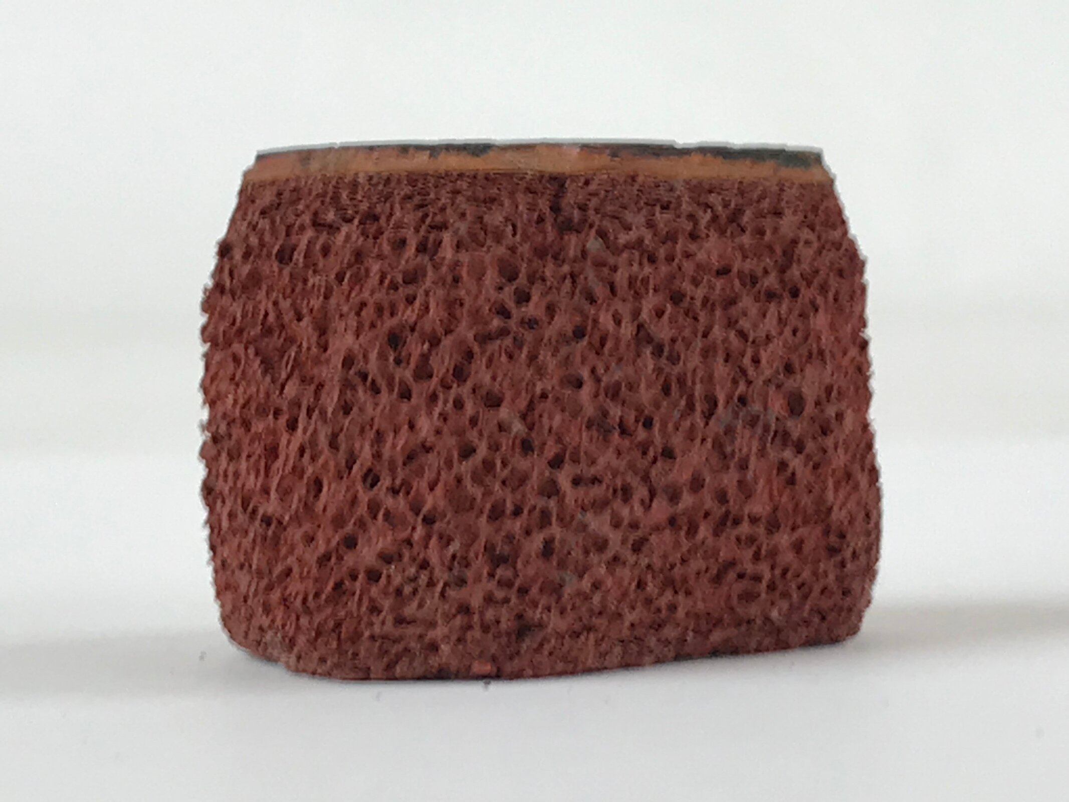 Japanese Carved Rubber Stamp 2 Mushrooms Vtg Sponge Base Stationary HS184