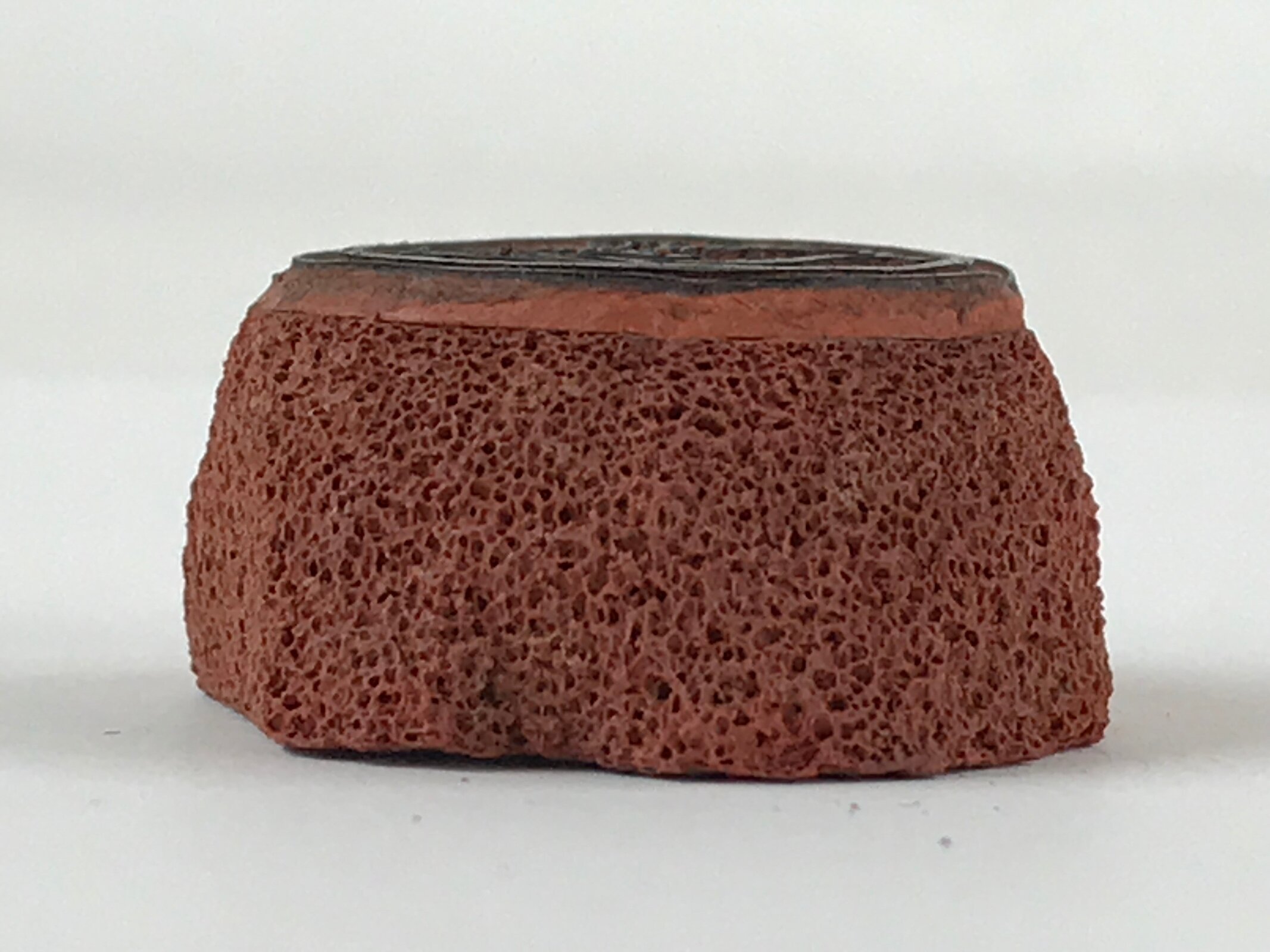 Japanese Carved Rubber Stamp Hare Rabbit Vtg Sponge Base Stationary HS185