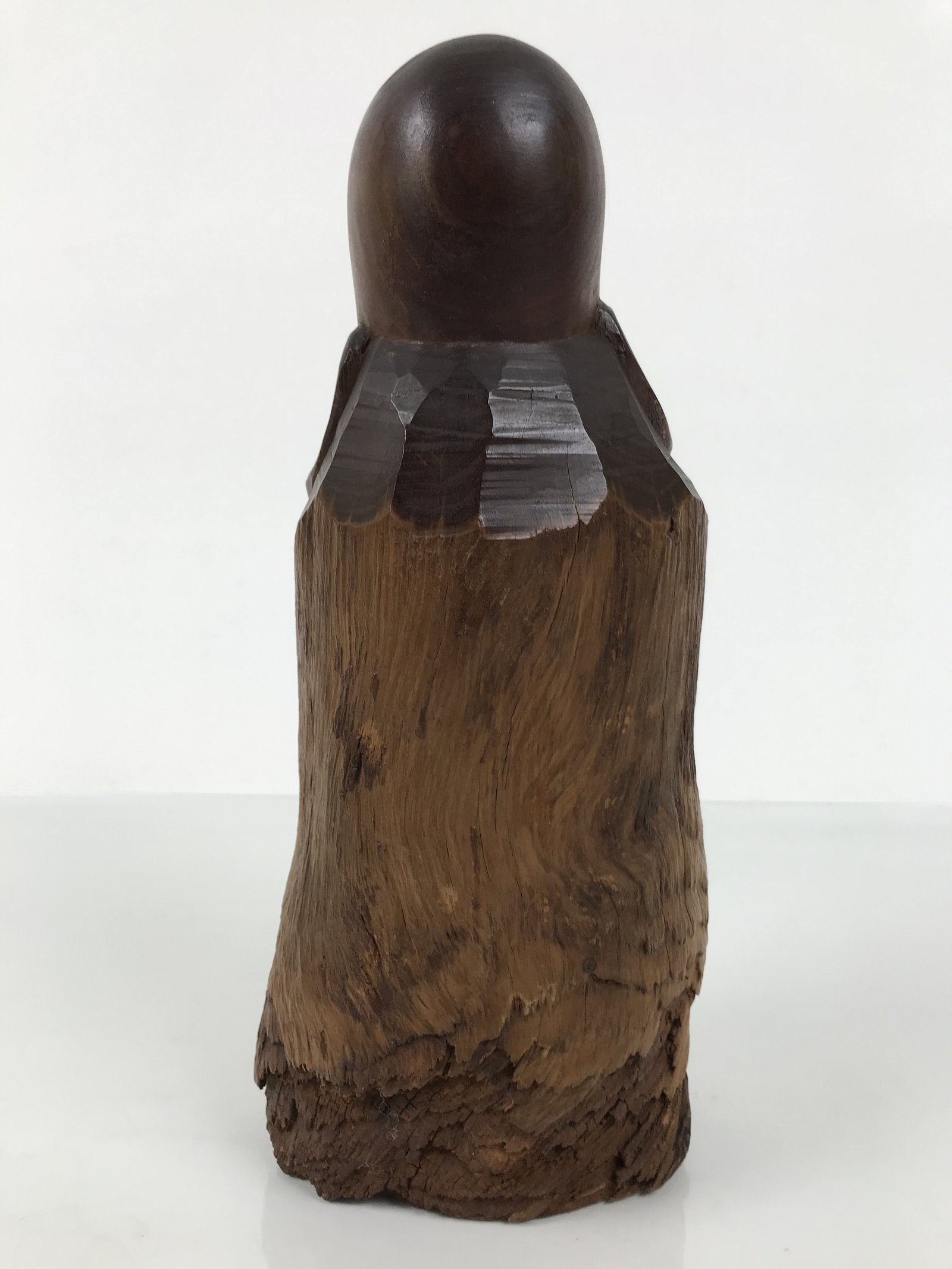 Japanese Carved Wooden Statue Vtg Fukurokuju 7 Lucky Gods Longevity Wealth ST92