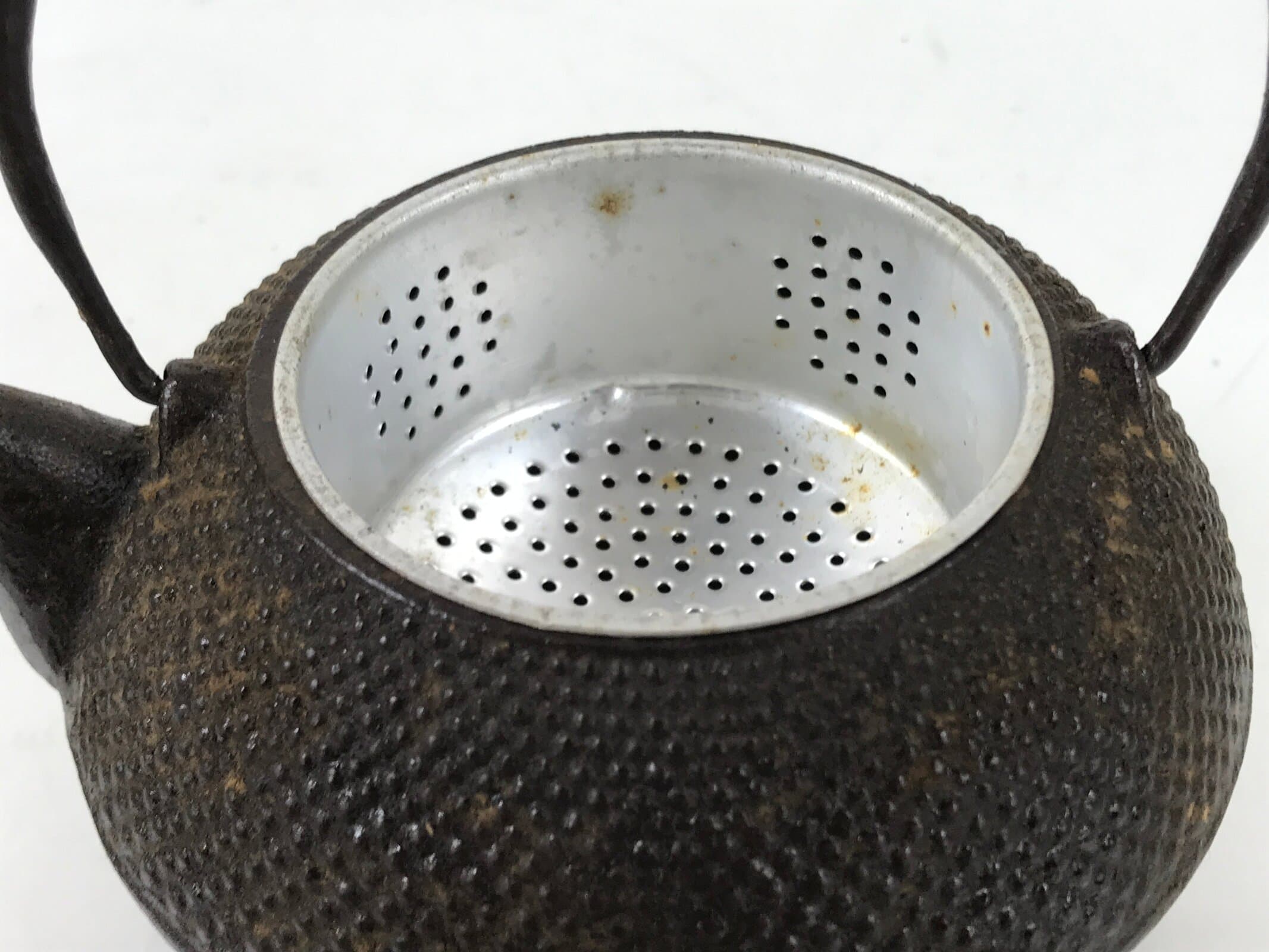 Japanese Cast Iron Tetsubin Kettle Teapot Vtg Tea Ceremony Nanbu Tekki T120