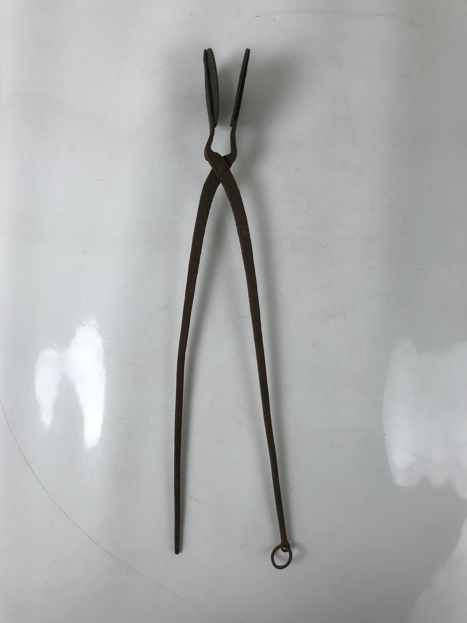 Japanese Cast Iron Yaki-In Branding Press Stamp Vtg Sweets Chrysanthemum T152