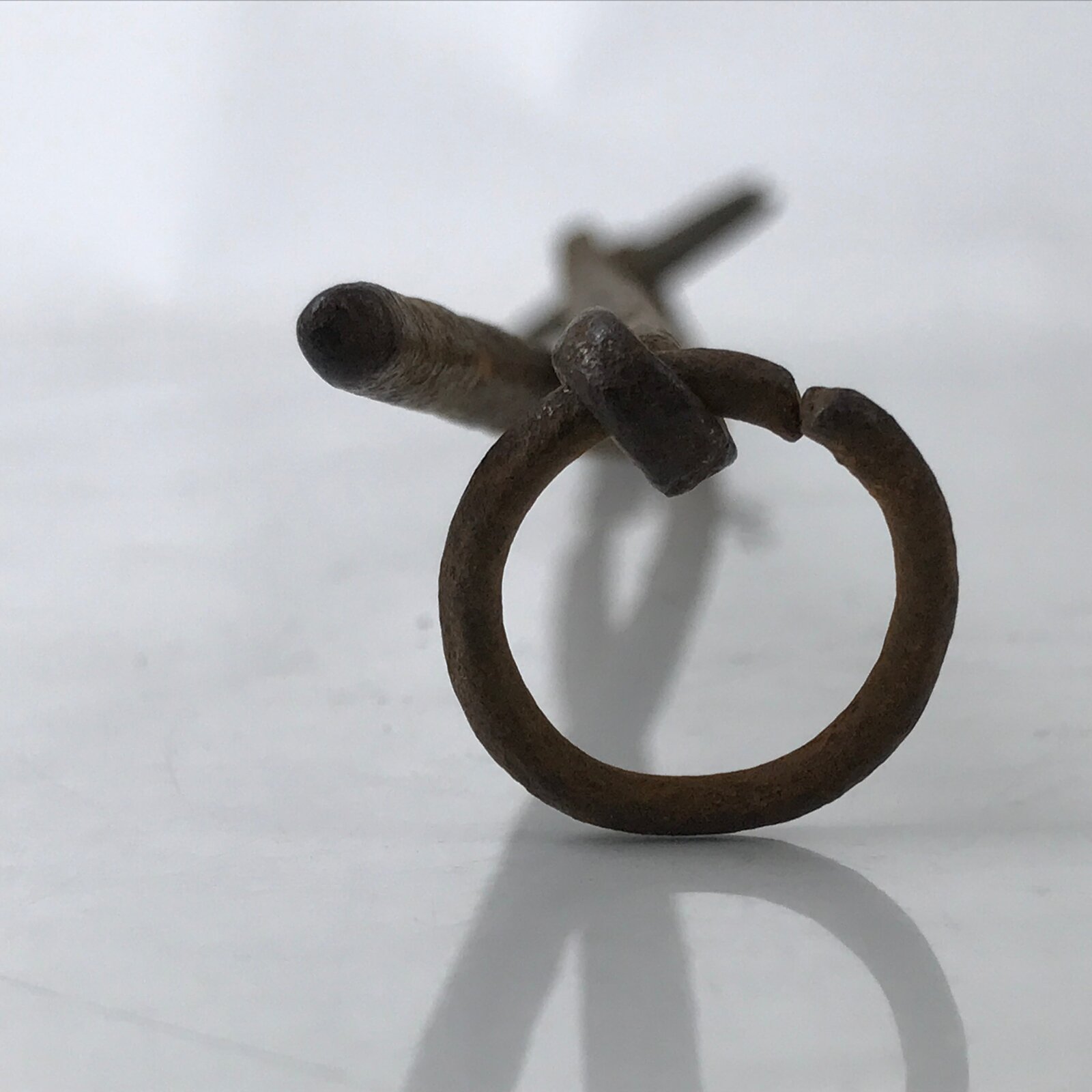 Japanese Cast Iron Yaki-In Branding Press Stamp Vtg Sweets Chrysanthemum T152