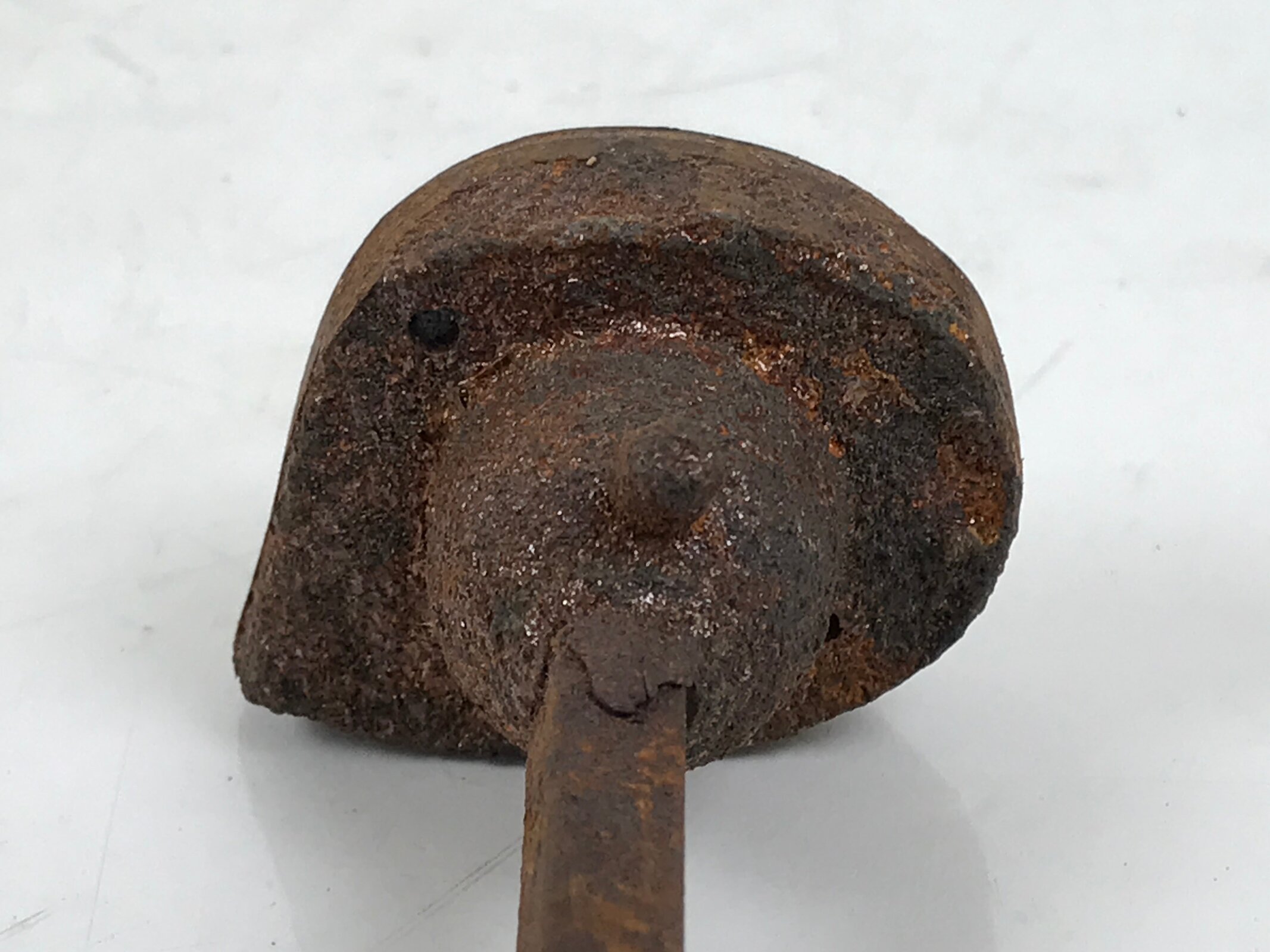 Japanese Cast Iron Yaki-In Branding Stamp Vtg Wood Craft Sweet Kanji Bubble T167