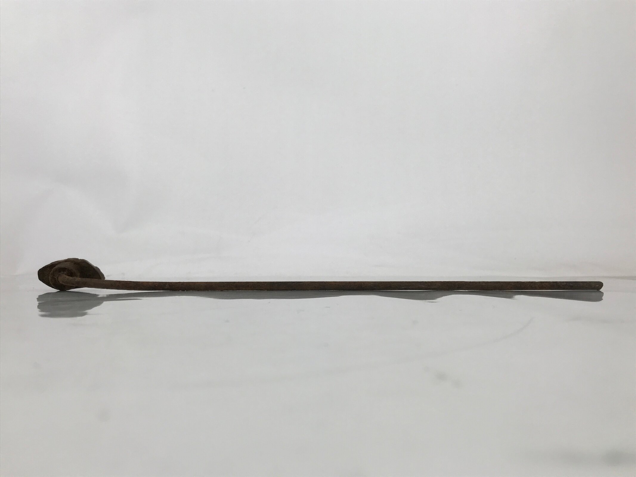 Japanese Cast Iron Yaki-In Branding Stamp Vtg Wood Craft Sweet Kanji Uchiwa T154