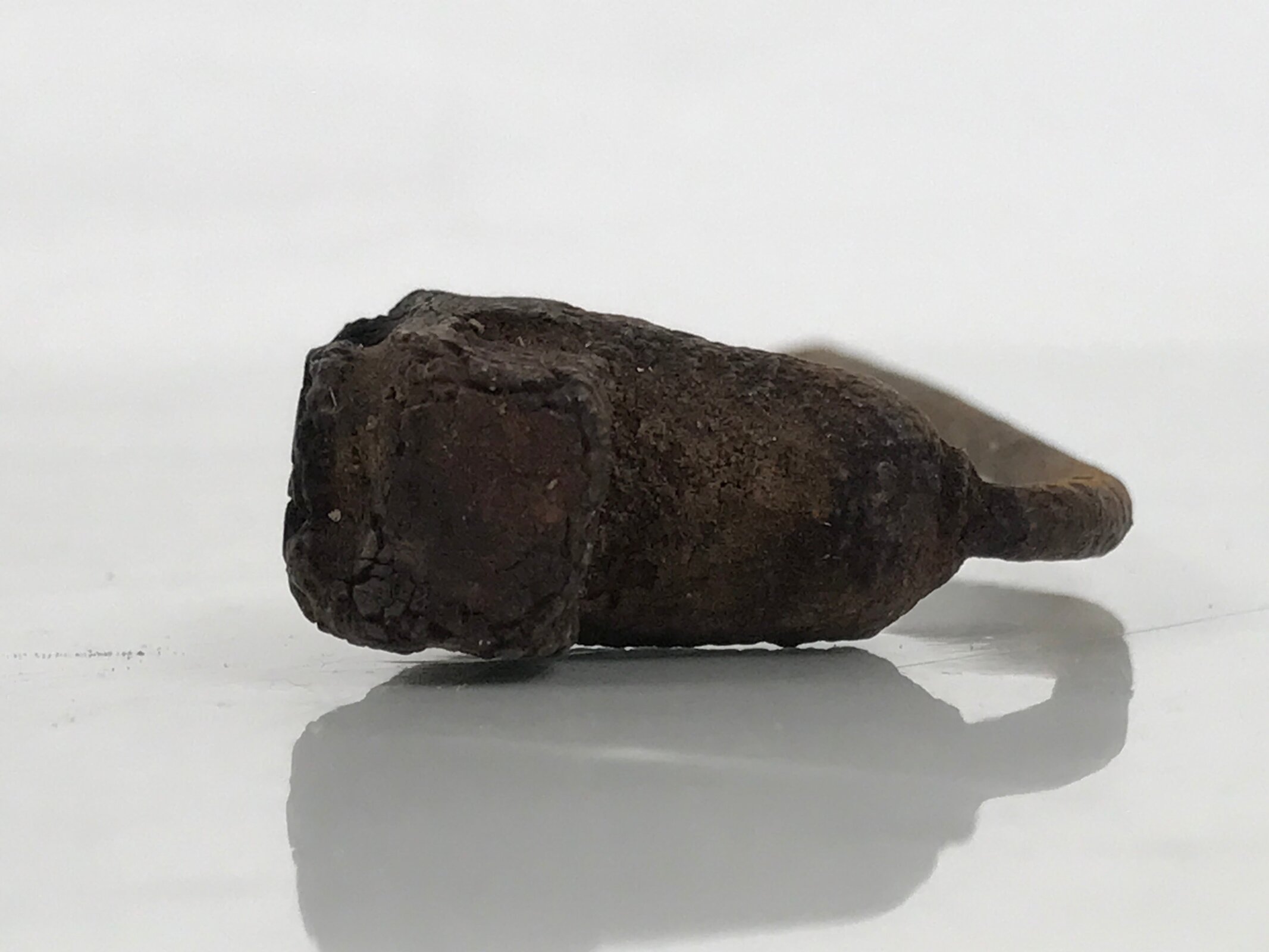 Japanese Cast Iron Yaki-In Branding Stamp Vtg Wood Craft Sweet Large Kanji T160