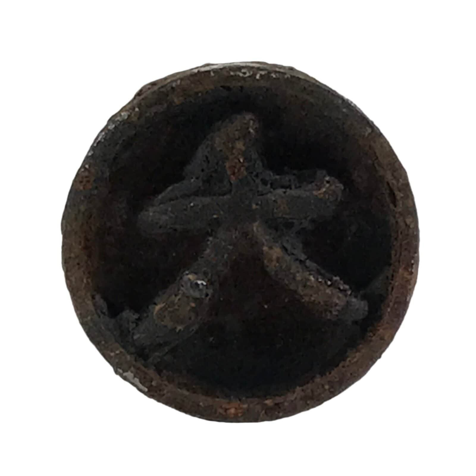 Japanese Cast Iron Yaki-In Branding Stamp Vtg Wood Craft Sweet Large Kanji T168