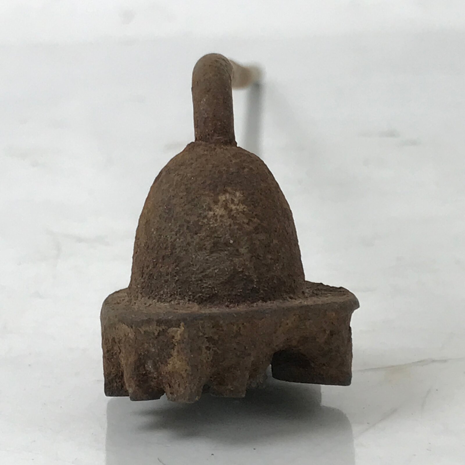 Japanese Cast Iron Yaki-In Branding Stamp Vtg Wood Craft Sweet Lotus Flower T142