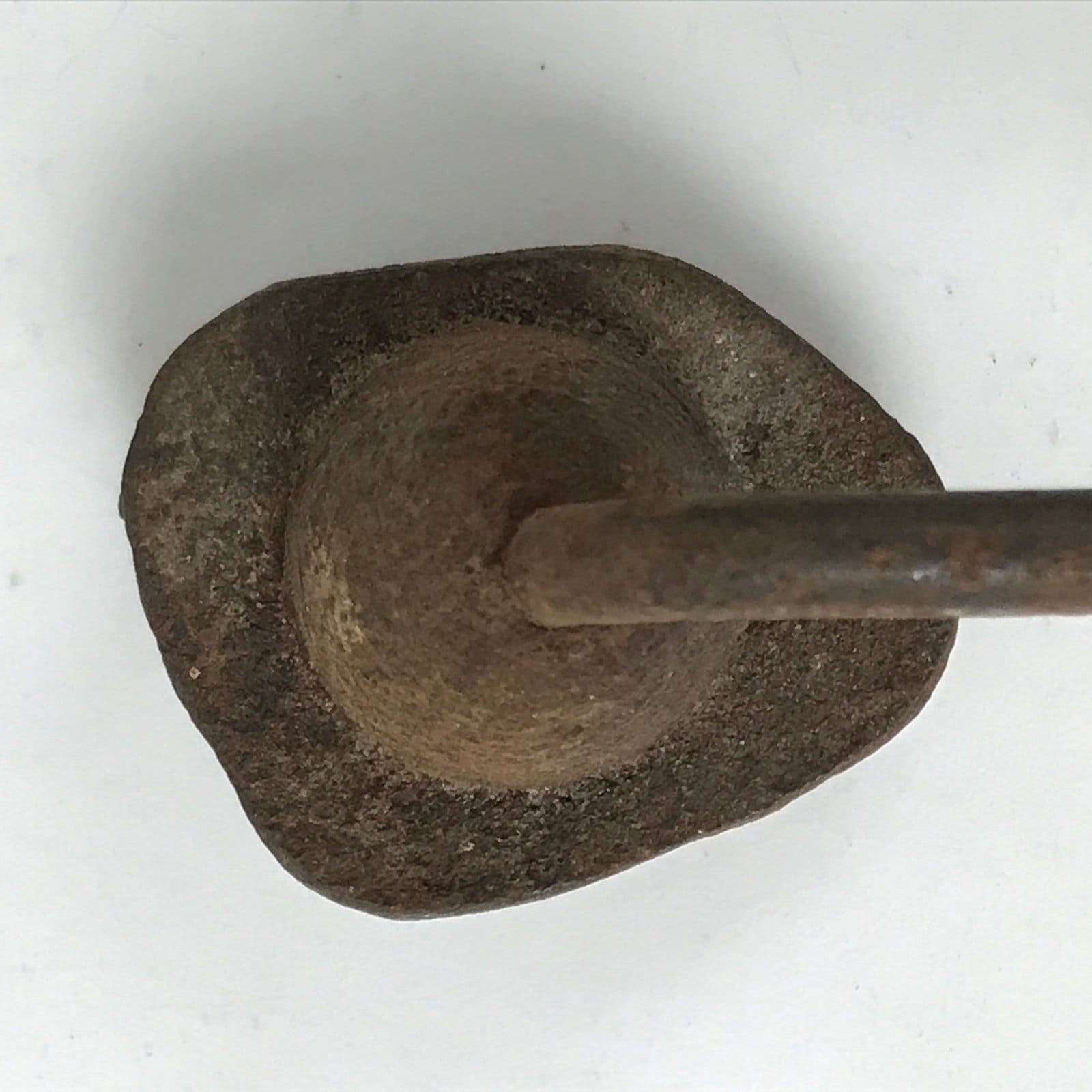 Japanese Cast Iron Yaki-In Branding Stamp Vtg Wood Craft Sweet Lotus Flower T142