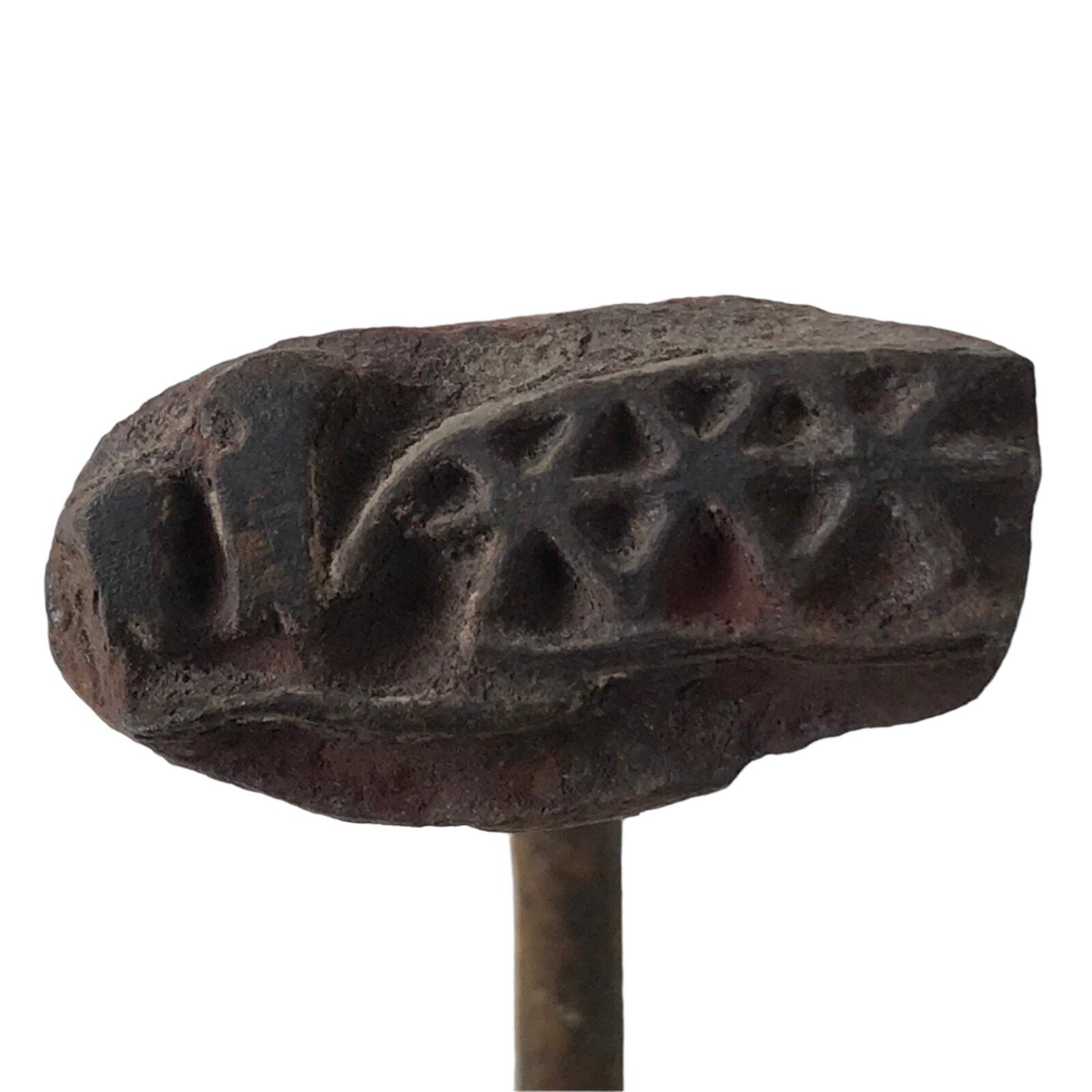 Japanese Cast Iron Yaki-In Branding Stamp Vtg Wood Craft Sweets Bridge T132