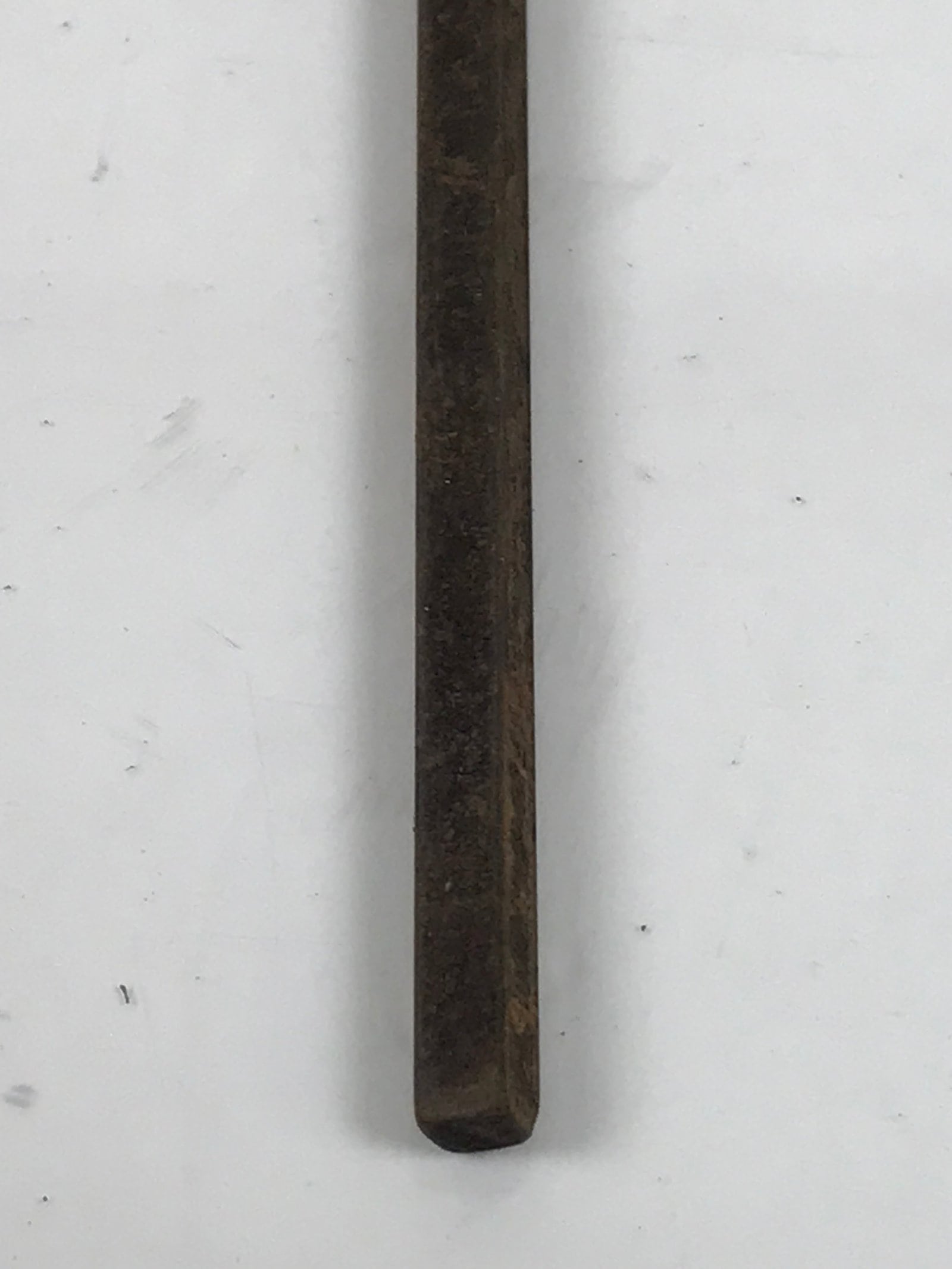 Japanese Cast Iron Yaki-In Branding Stamp Vtg Wood Craft Sweets Kanji Iwai T162