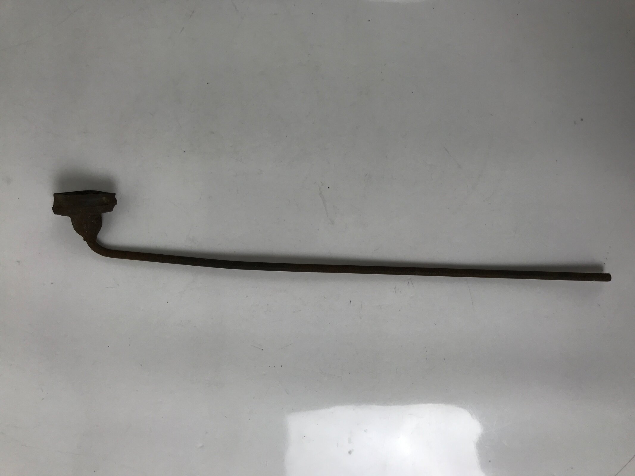 Japanese Cast Iron Yaki-In Branding Stamp Vtg Wood Craft Sweets Lotus Bud T137