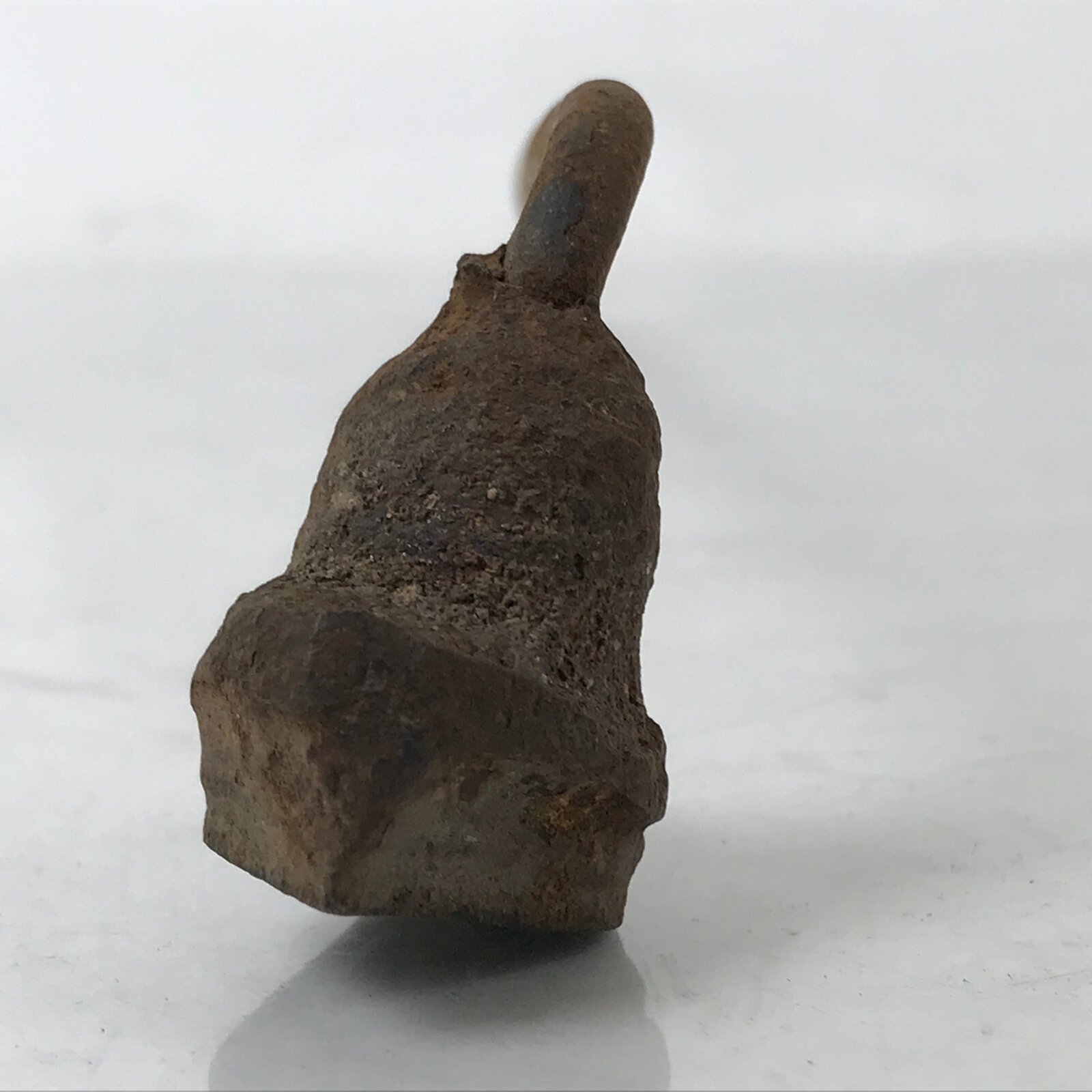 Japanese Cast Iron Yaki-In Branding Stamp Vtg Wood Craft Sweets Lotus Bud T137