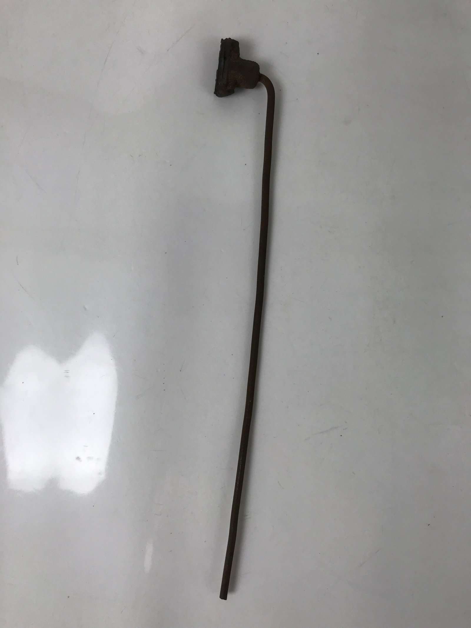 Japanese Cast Iron Yaki-In Branding Stamp Vtg Wood Craft Sweets Warabi Fern T150